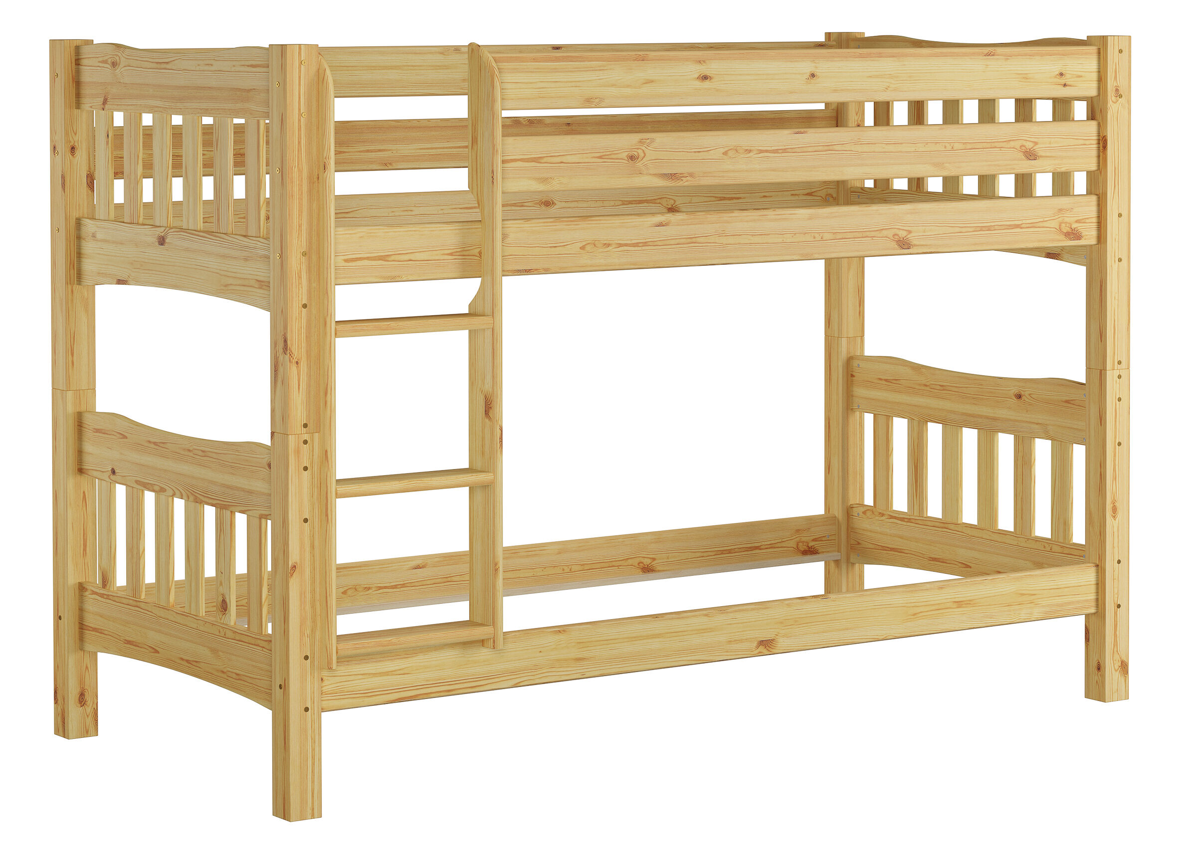 Stockbett, Holz, Naturholz, Etagenbett, Kinderbett, Stockbett Kiefer natur