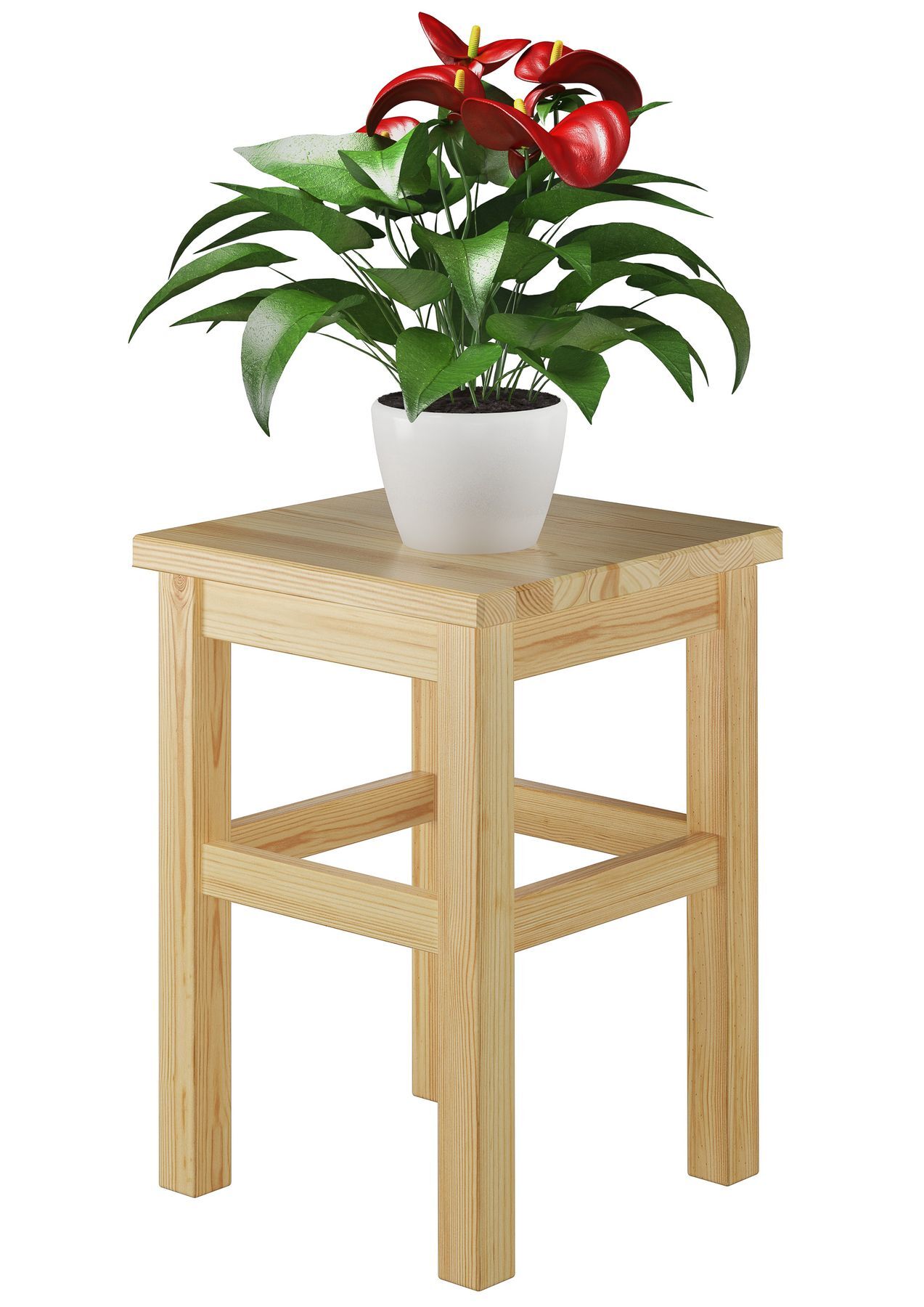pflanzentisch, pflanzentopf, holzstuhl, pflanze, tischpflanze, Schönen Podest für die Blume