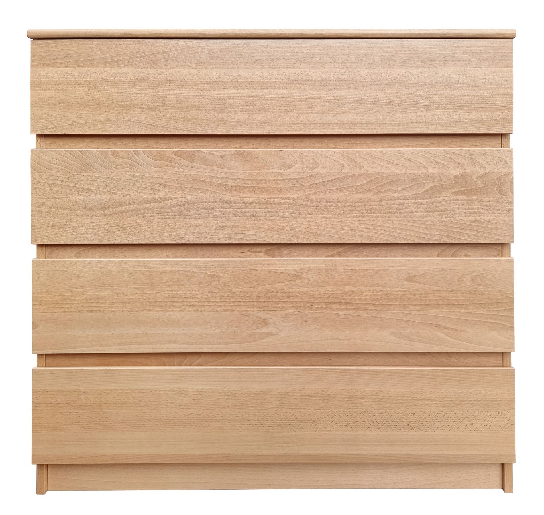 Holz, Holzkommode, Nachttisch, Schubladenkommode, Naturholz, Einfaches Sideboard 4 Schubladen