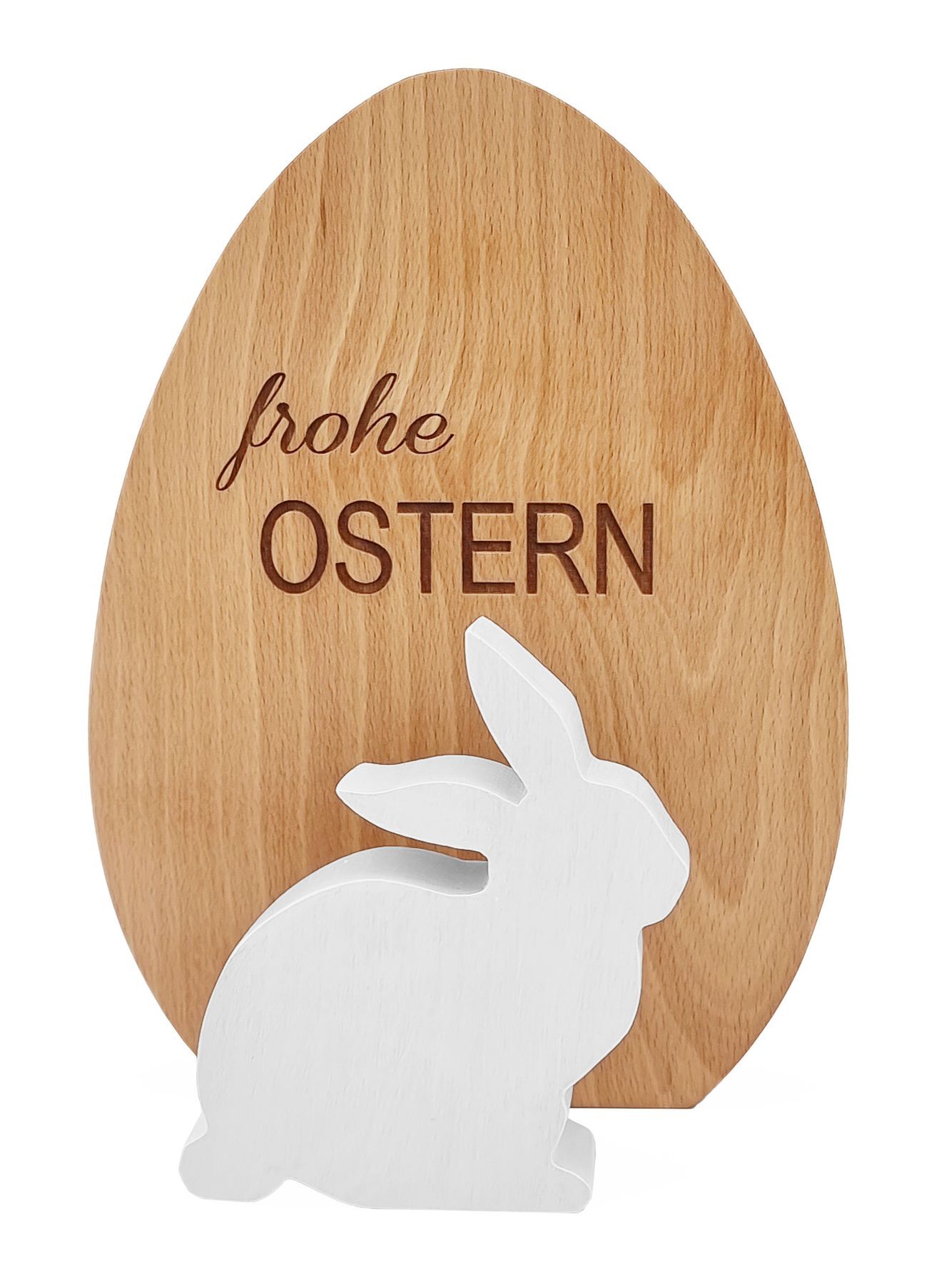 Ostern, Holz, Ei, Hase, Dekoration, Flexible Positionierung des Holz-Oster-Sets