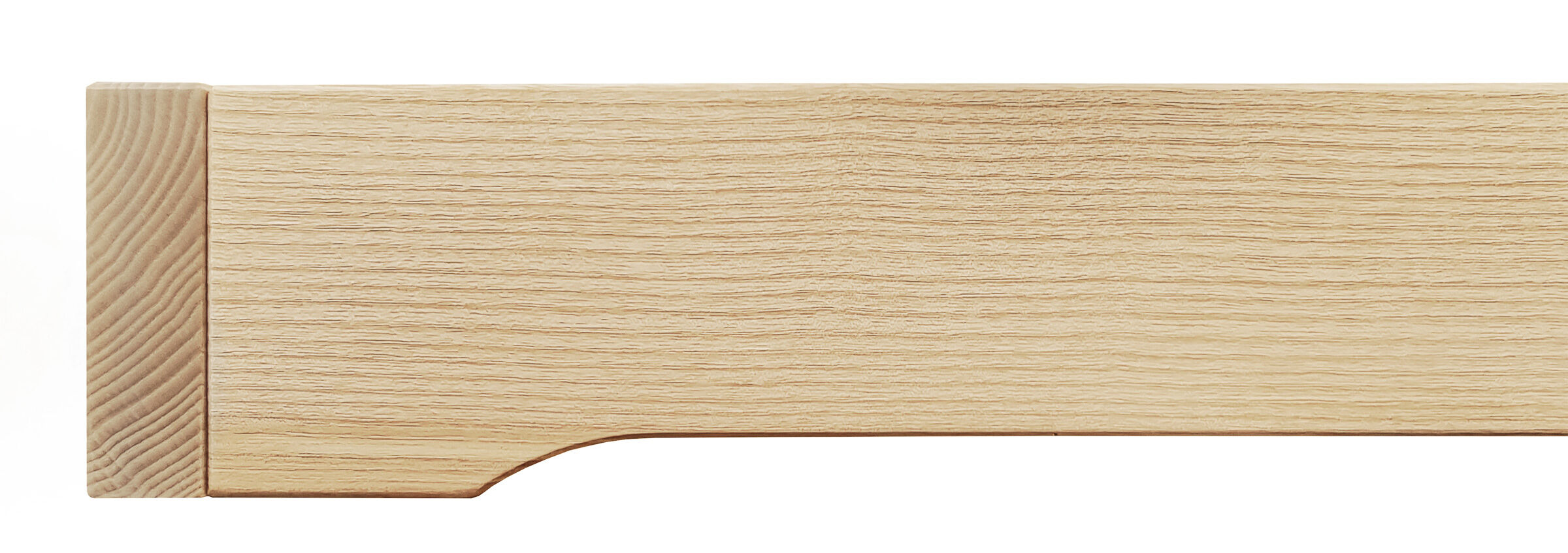 Gästebett Kinderbett niedriges, kleines Einzelbett Futon 80x180 Esche geölt V-60.47E-08-180