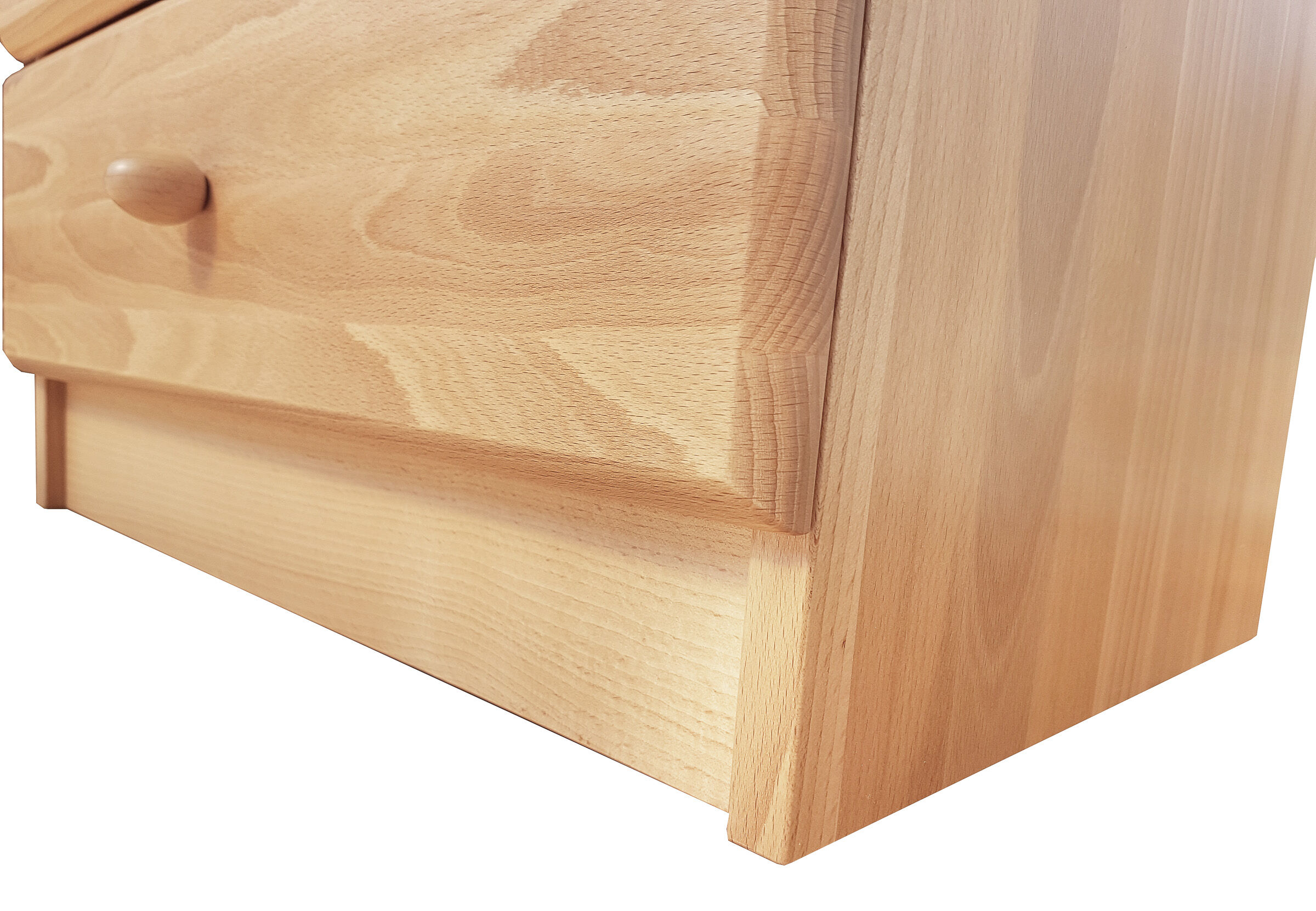 holz, holzkommode, kommode, naturholz, holzmaserung, Buche Nachtisch im Detail