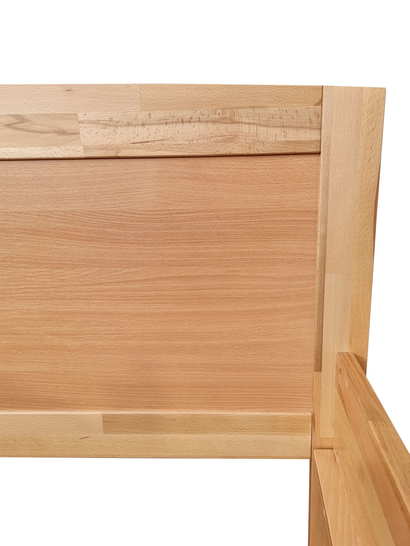 Holzbett Buche Einzelbett Buche hohes Seniorenbett 100x220 Überlänge V-60.72-10-220