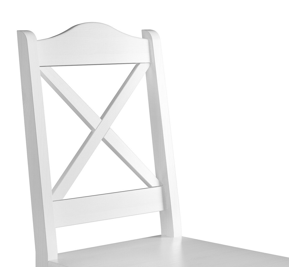 Moebel, Stuhl, Detailbild Küchenstuhl Kiefer weiß