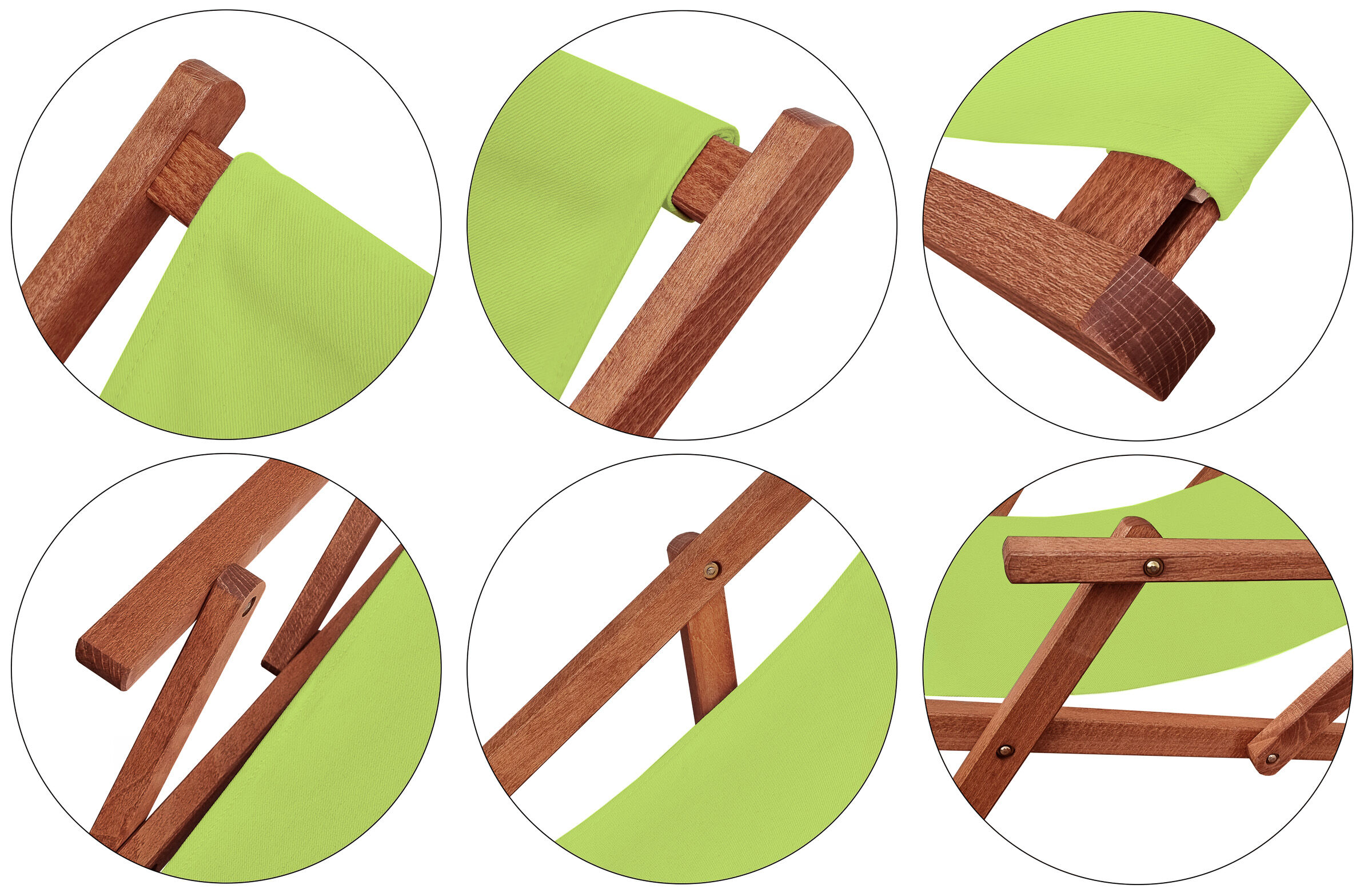 wooden, hocker, grün, faltbar, handwerk, Detailbild der Stofffarbe Pistazie