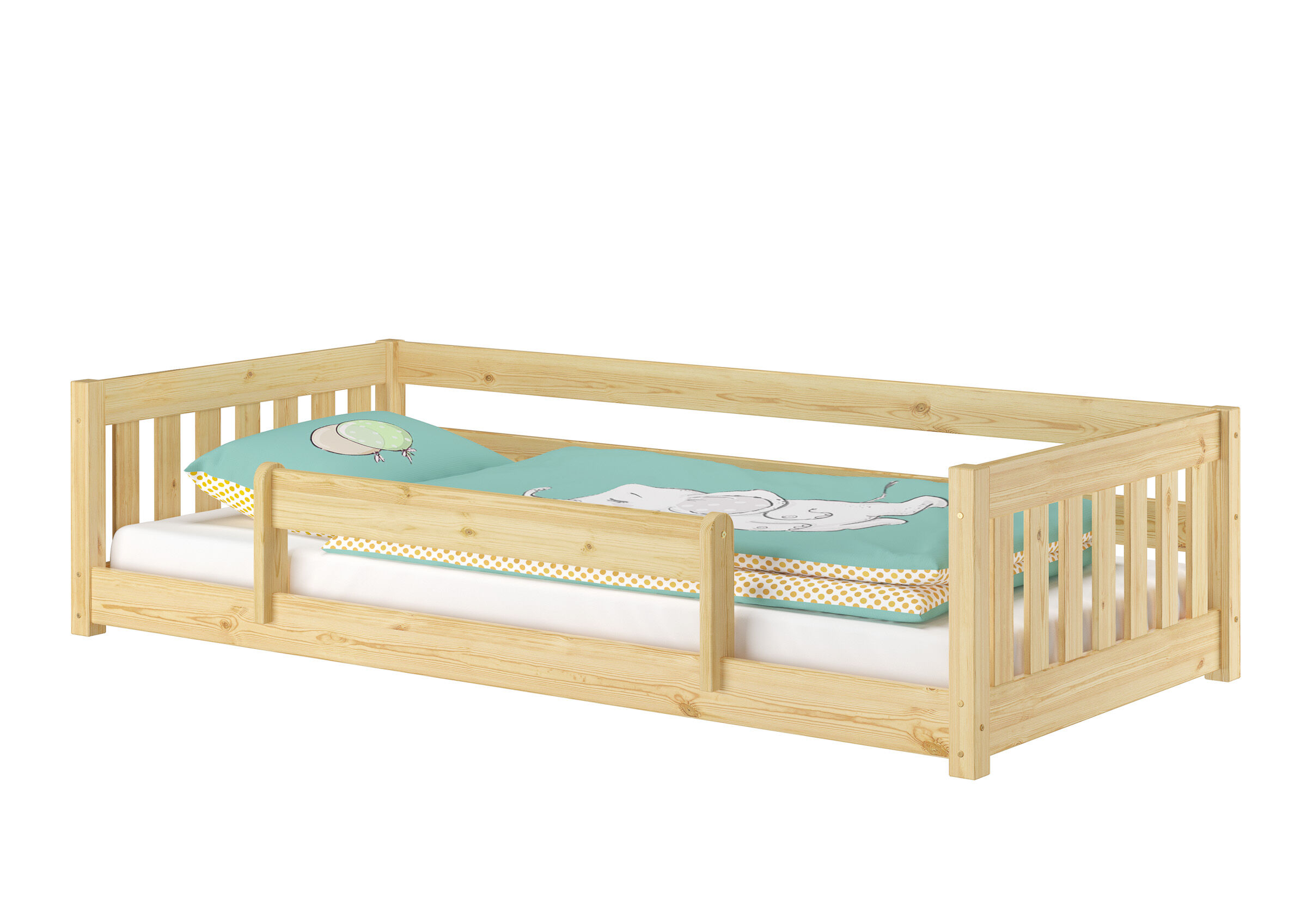 Kinderbett, Holz, Lattenrost?, Gitterbett für kleine Kinder