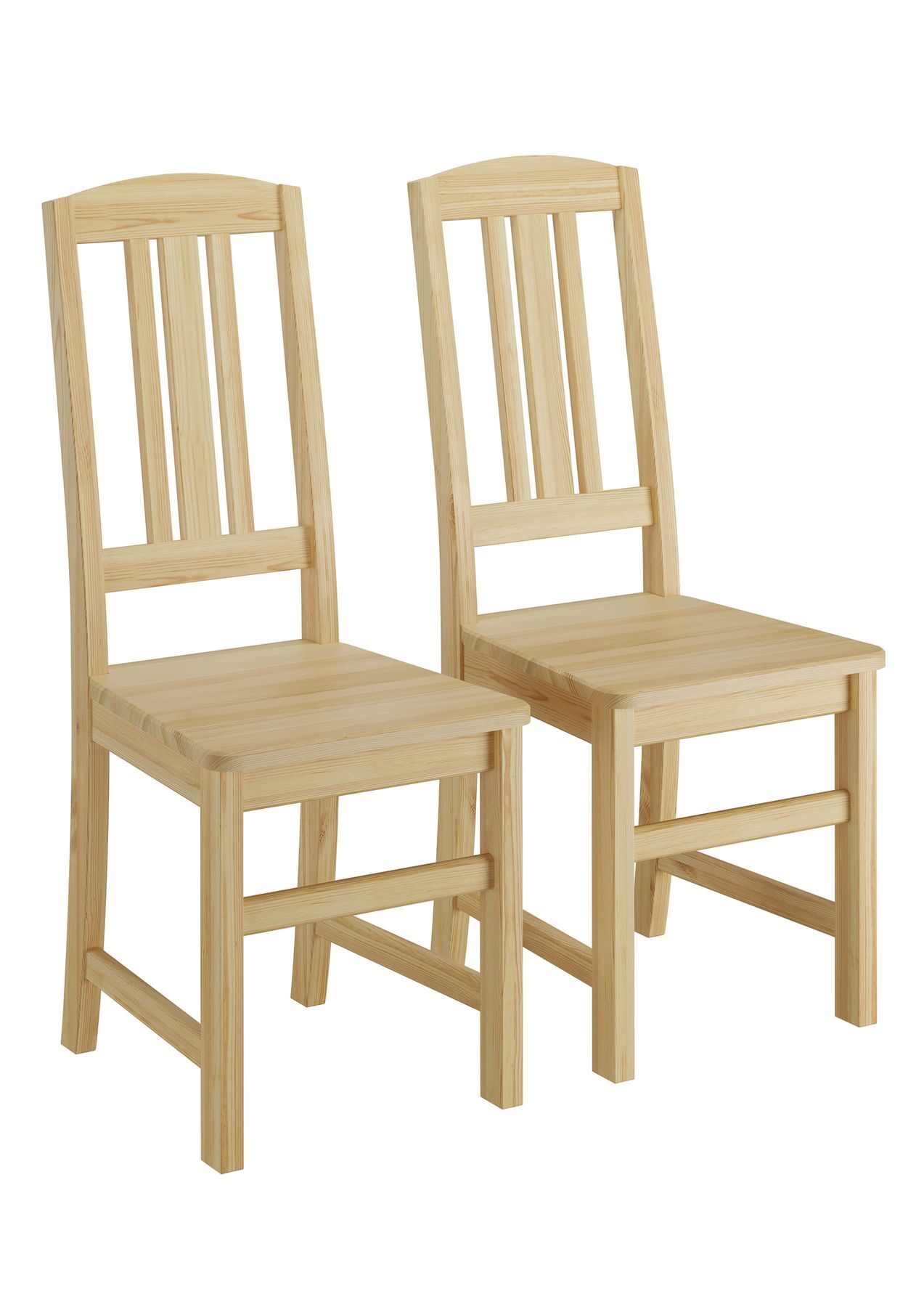 Moebel, Stuhl, Zwei Stühle aus Kiefer