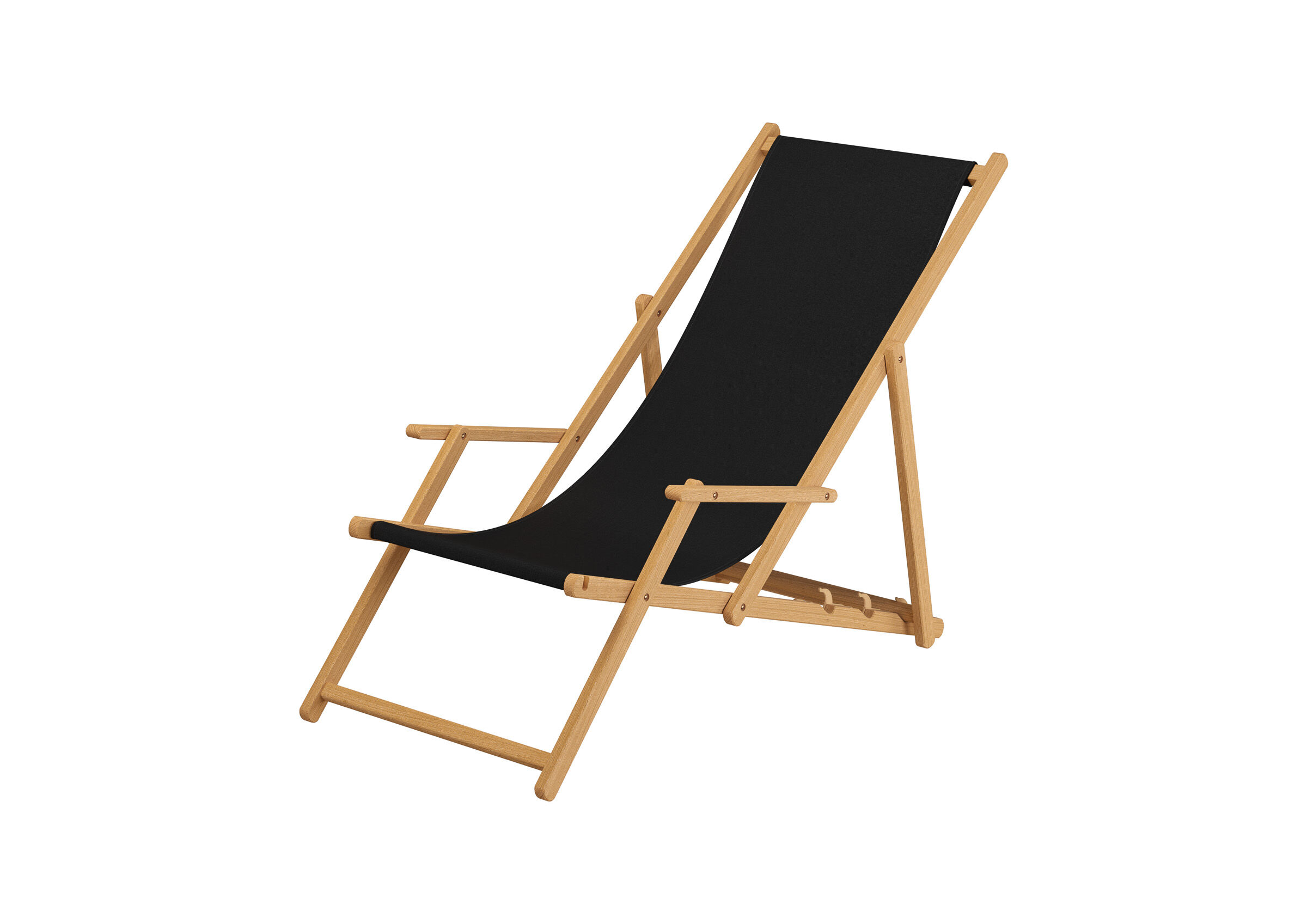 strandkorb, holz, schwarz, futon, klappstuhl, Gemütliche und stabile Gartenliege