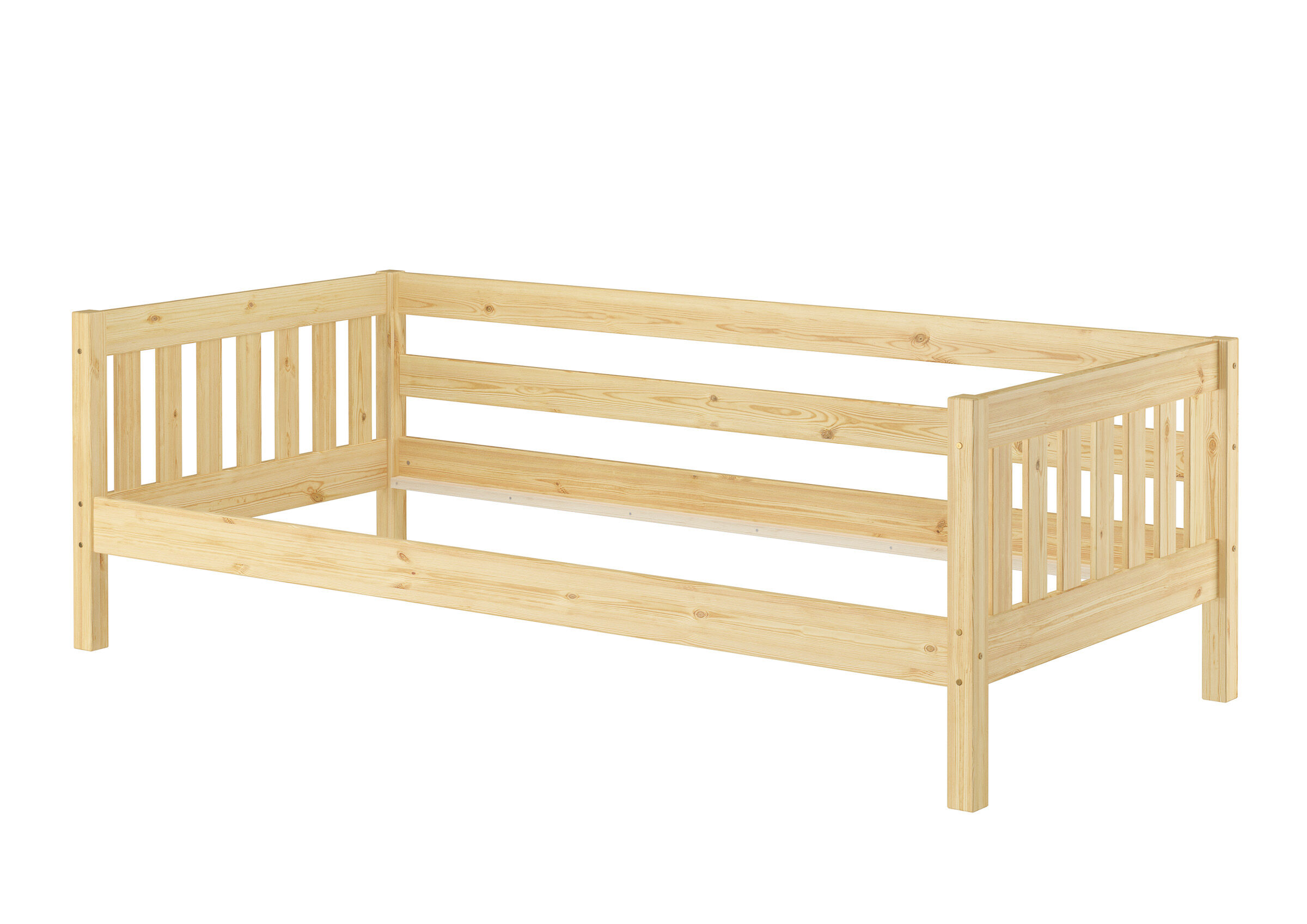 Holzbett, Kinderbett, Holz, Holzrahmen, Kiefernholz, Bettgestell ohne Zubehör