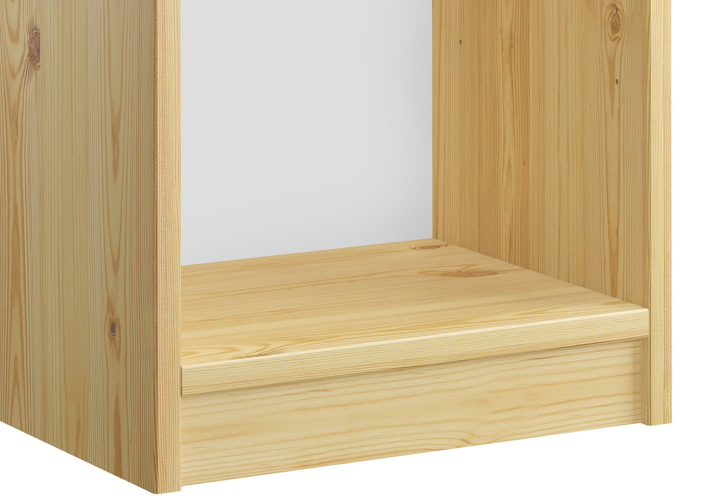 Holzregal, Regalsäule, Holz, Schublade, Kiefernholz, Letzter Boden des Regals