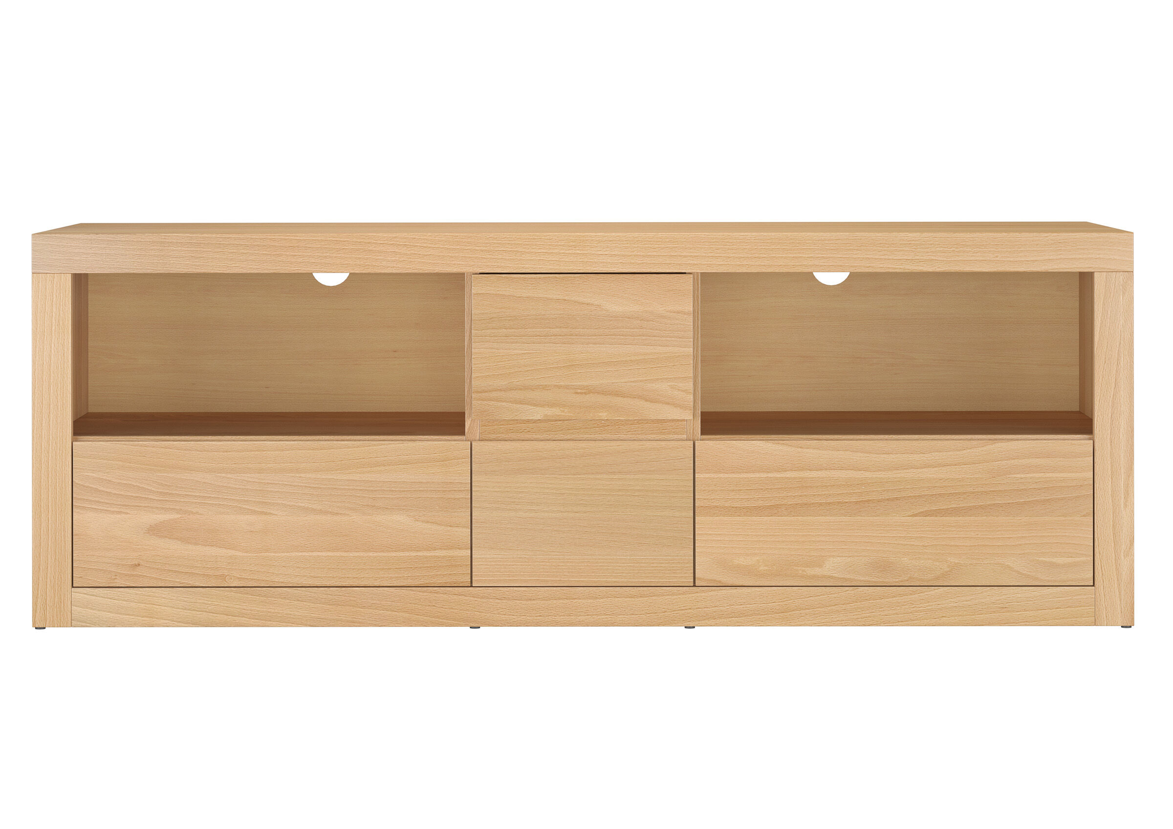 lowboard, sideboard, Eiche, Holzaufbewahrung, Schrank, Schöne Wohnzimmer- Kommode von vorne