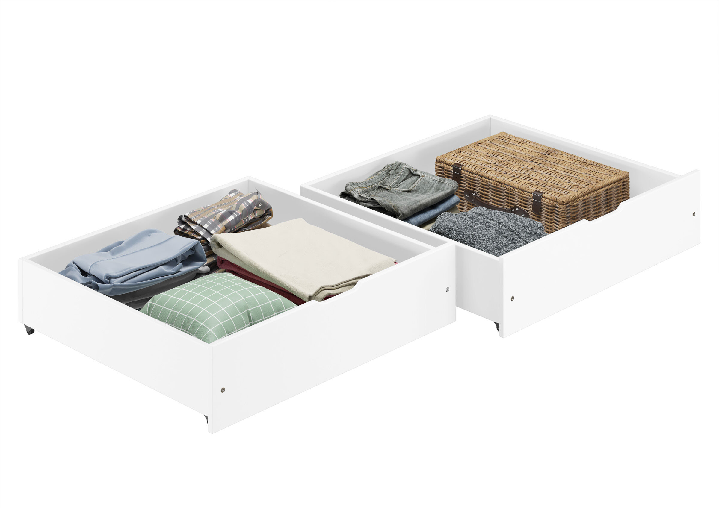 Schublade, Mobiliar, Weiße Buche Schubladen