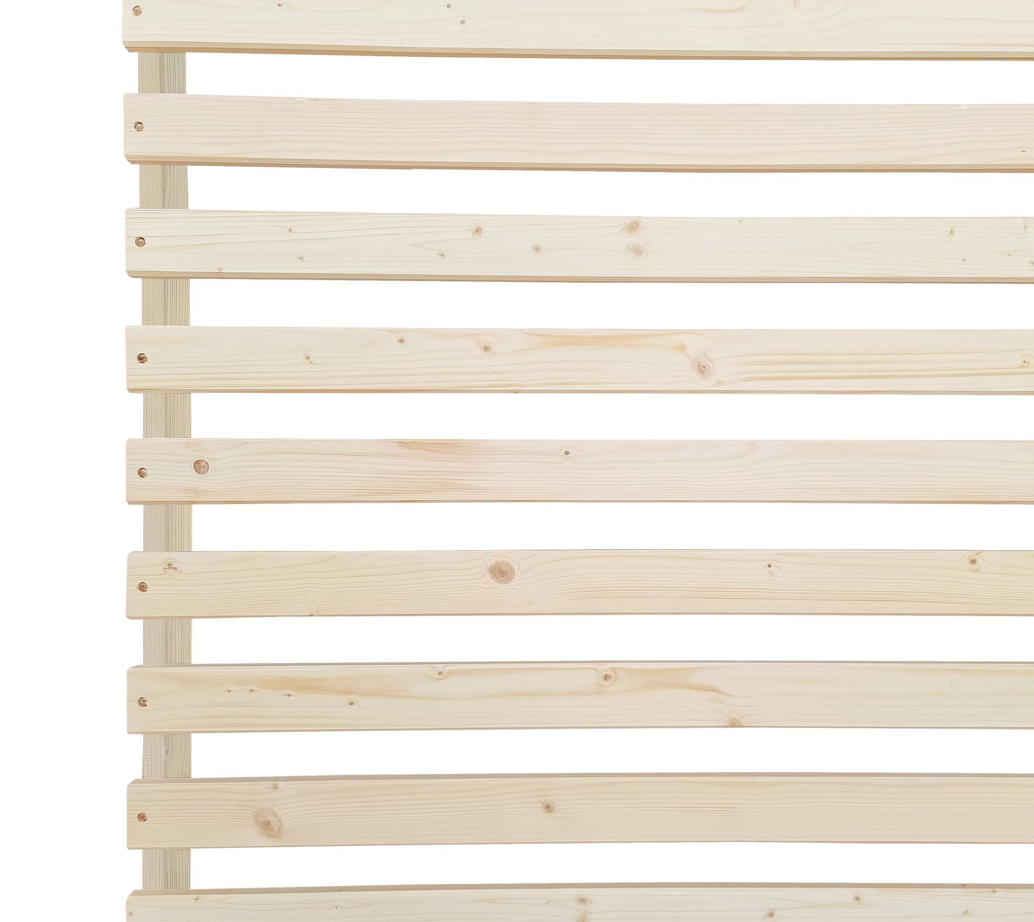 Holzlatten, Holzpaneel, Holzlattenwand, Naturholz, Holzbrett, Metallfreier Rost 180x200 im Detail