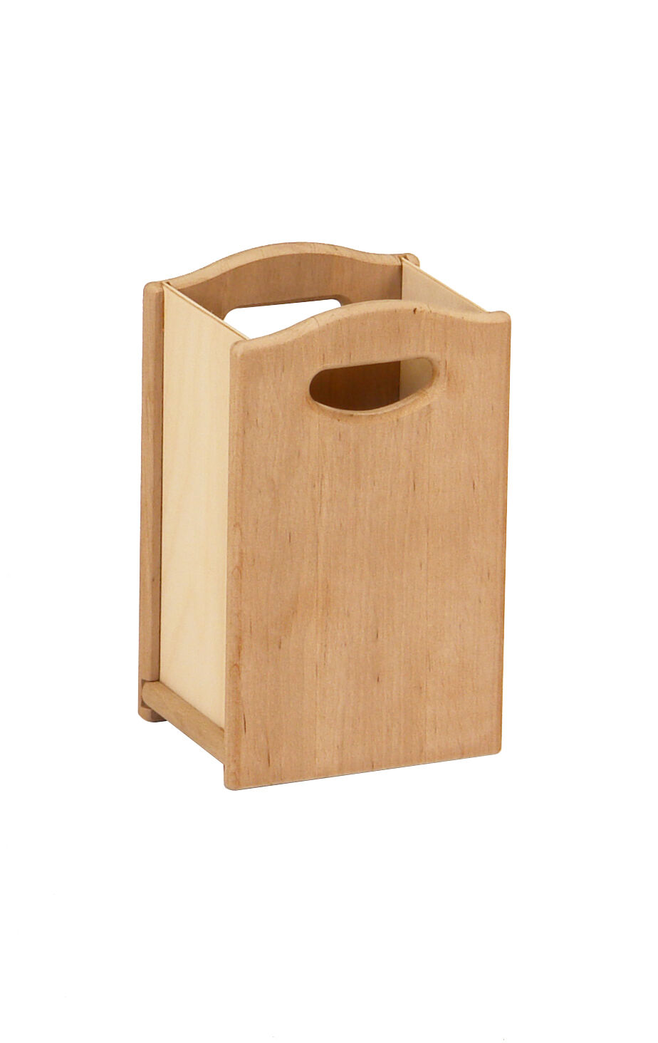 Holzkorb, Aufbewahrung, Handgriff, Holz, Kisten- Organizer, Kinderküche weiß