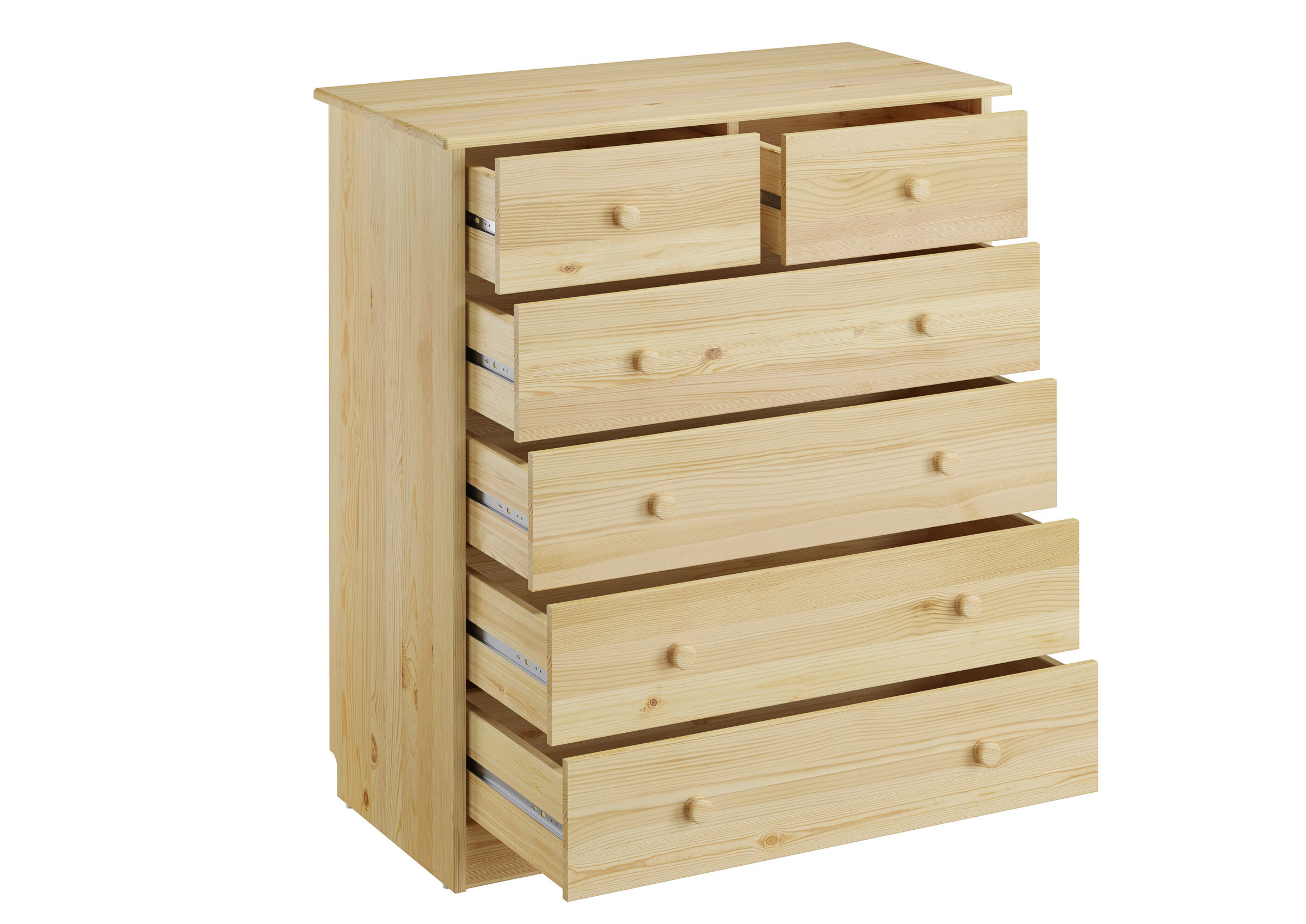 Kommode, Schubladen, Holz, Kiefer, naturholz, Sideboard Wäschekommode