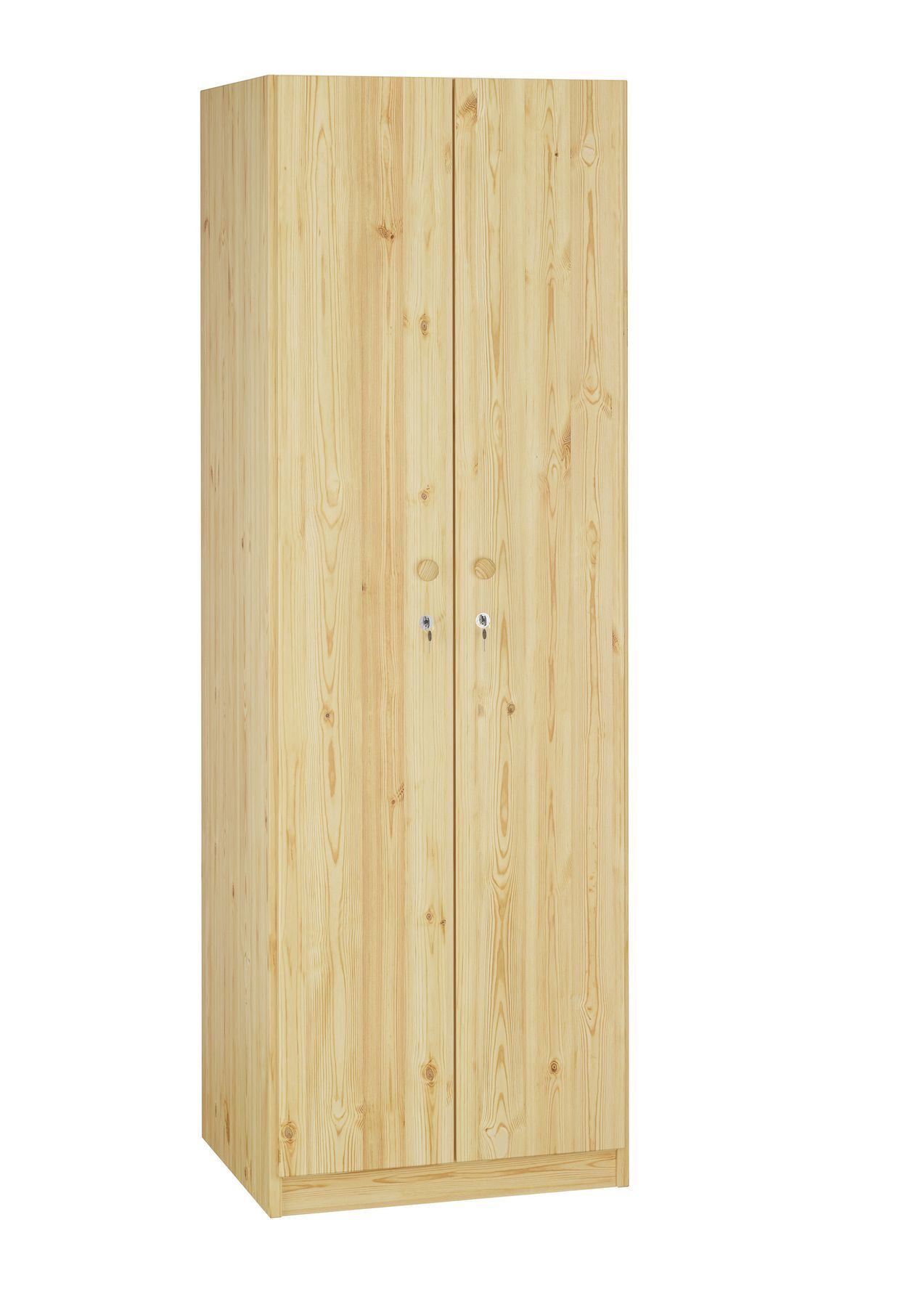 Schrank, Holz, Kleiderschrank, Naturholz, Zweitürig, Holzschrank aus Kiefer massiv