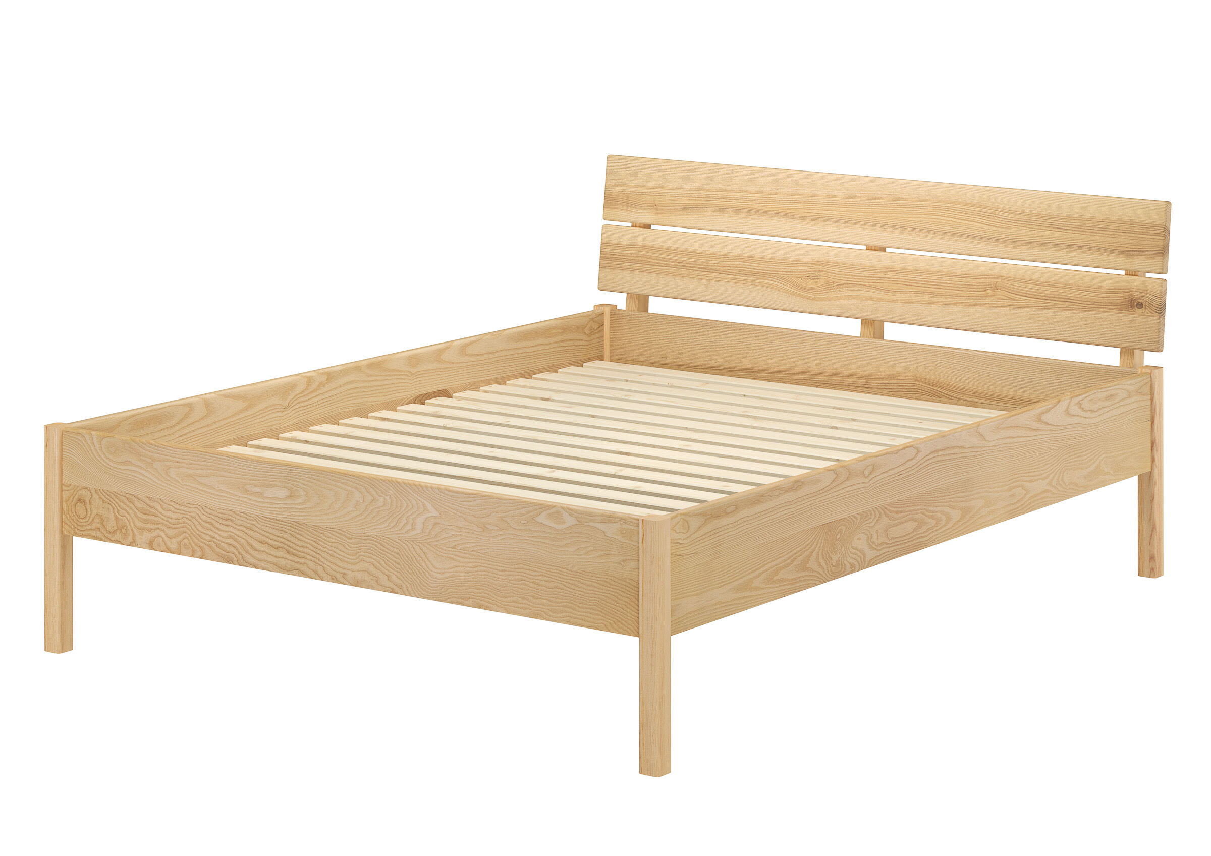 niedriges Doppelbett Esche