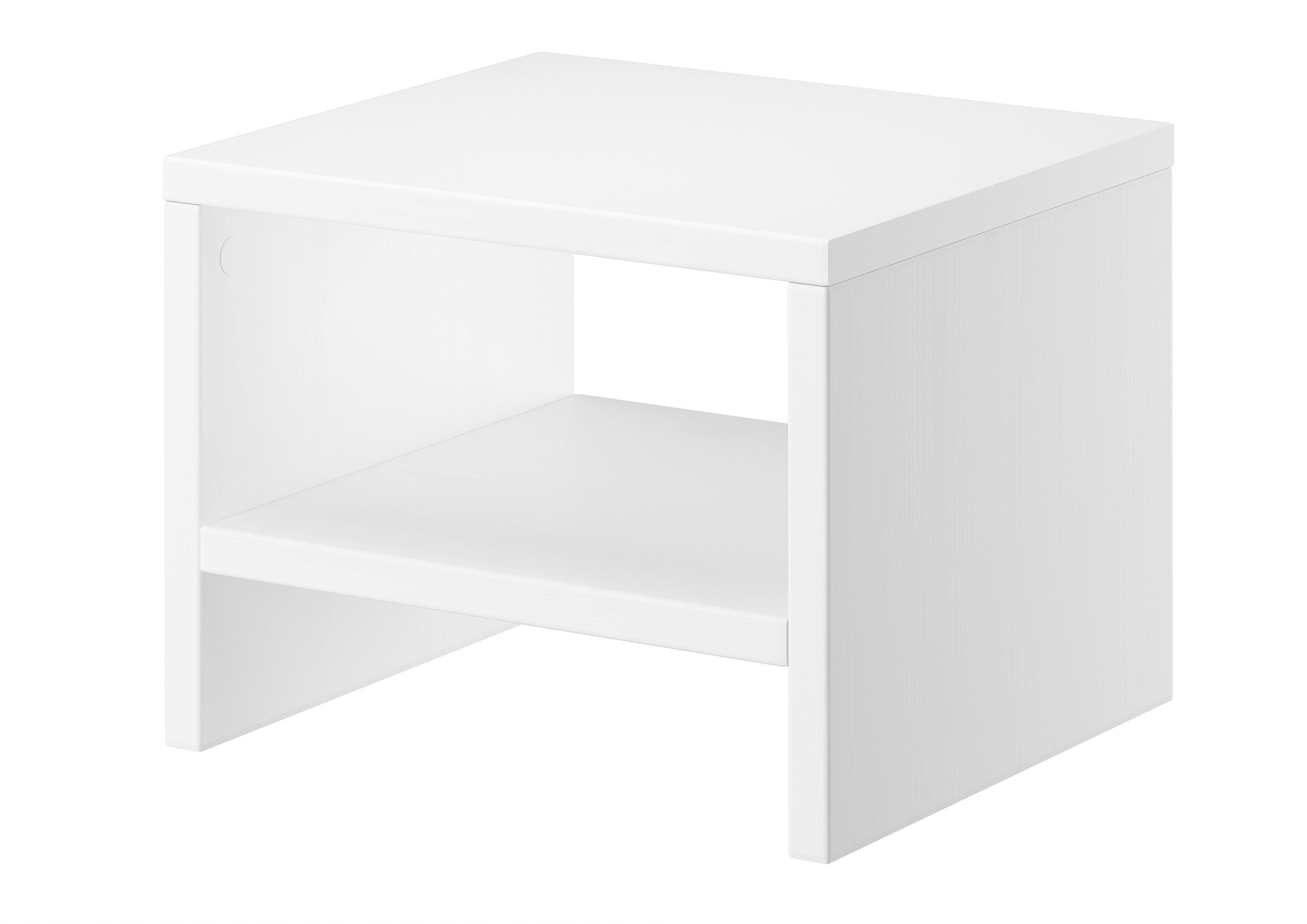 Erst-Holz Letto Matrimoniale In Pino Massello Bianco 180x200 – 5 Varianti (Con Doghe, Con Materasso, Singolo O 2) – Testata Alta 70 Cm, Dimensioni 190x214 Cm