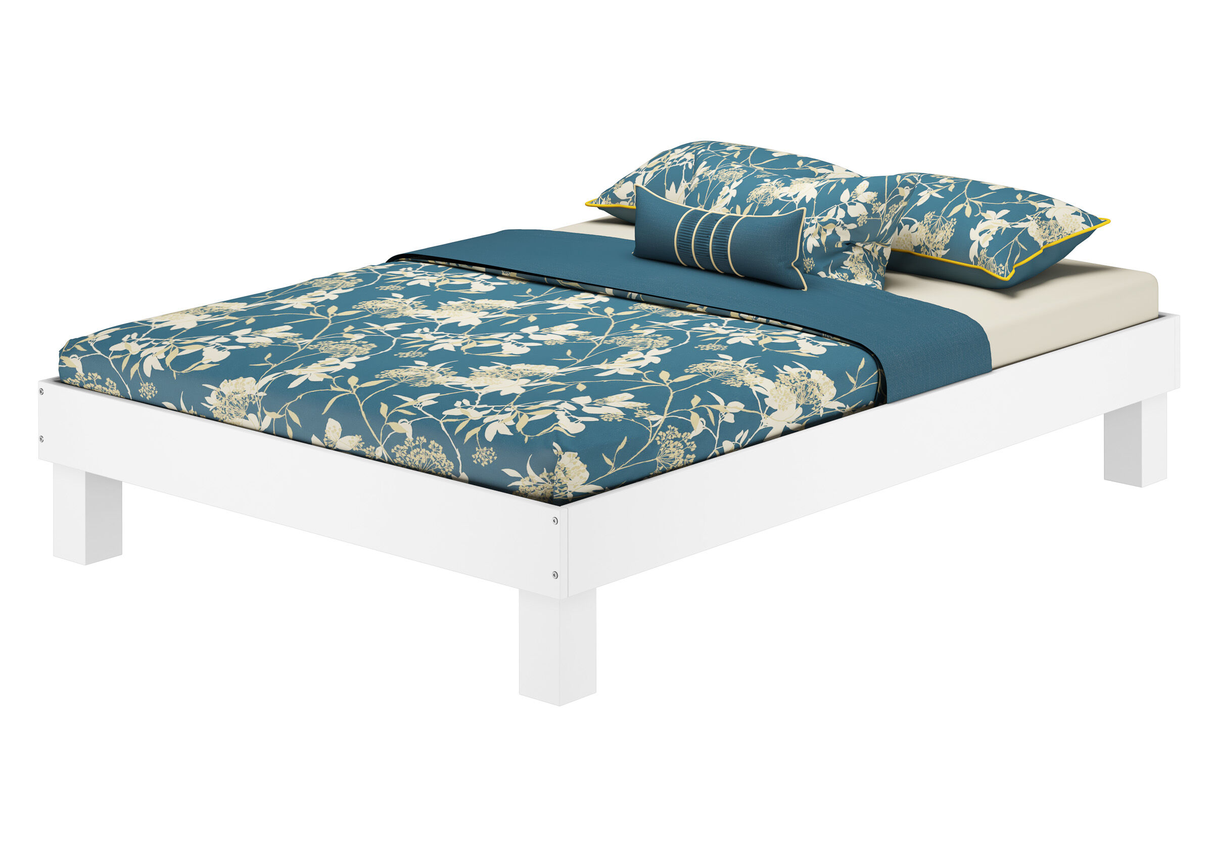 bettenrahmen, boxspring?, Weißer Bettrahmen 140x200