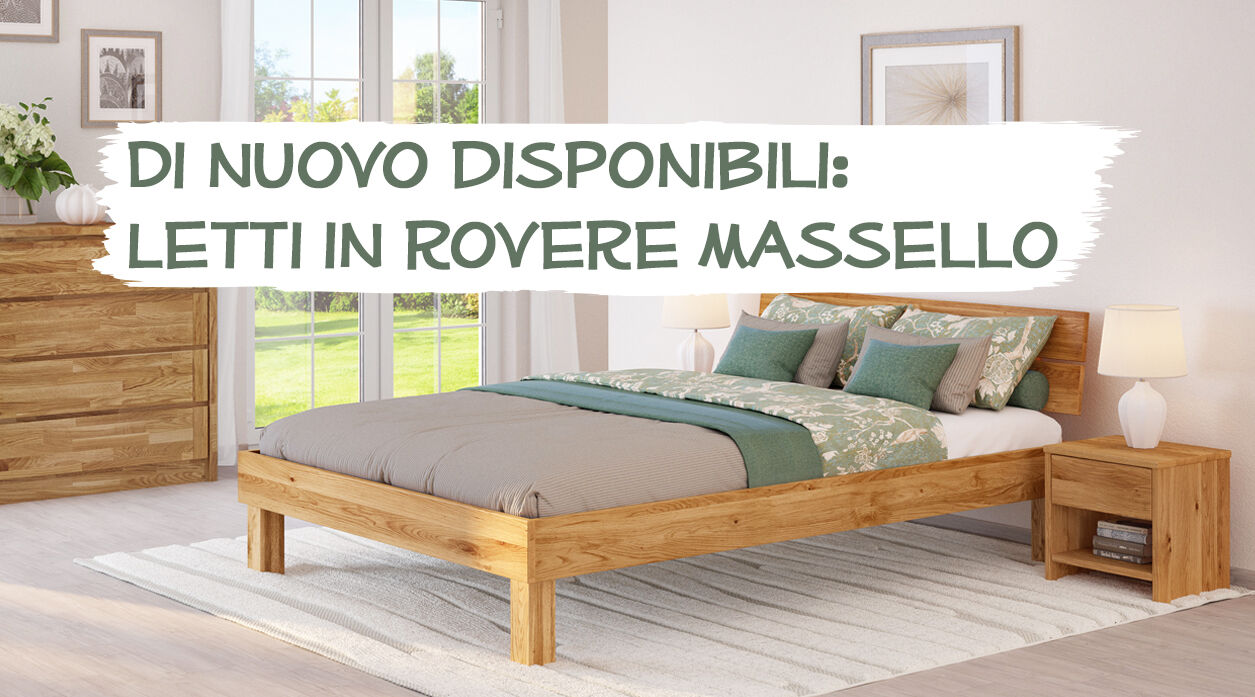 letti in rovere