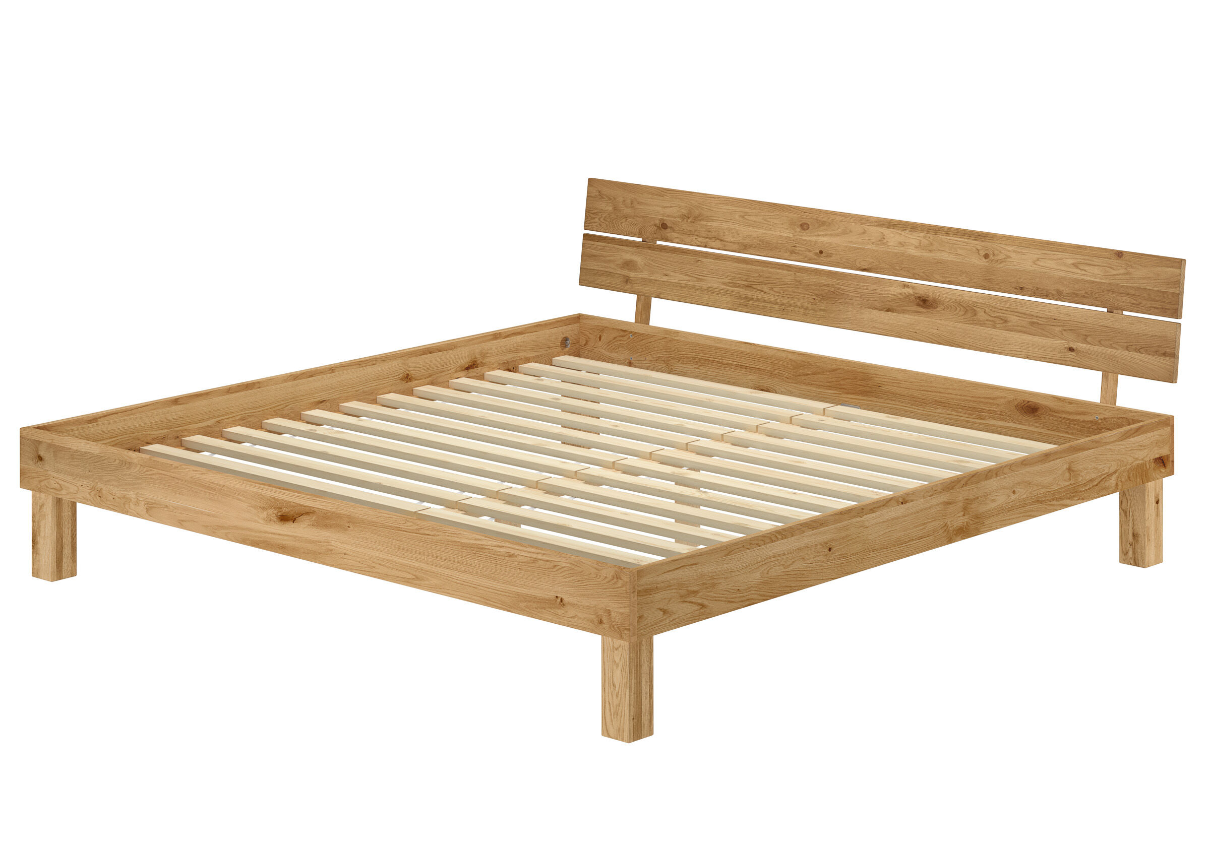 bettgestell, holzbett, holzbett, lattenrost, holz, Edles Vollholzbett 200x200 mit Rollrosten