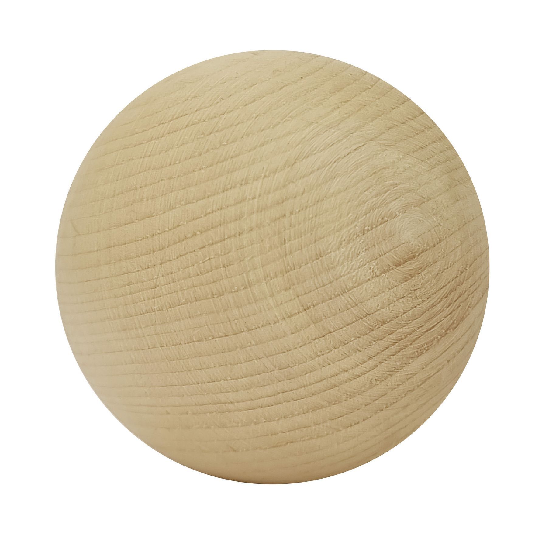 Holzball, Holzspielzeug, Holzknopf, Natürliche Holzfarbe, Holzwerkstück, Holzkugel aus Zirbe 7 cm