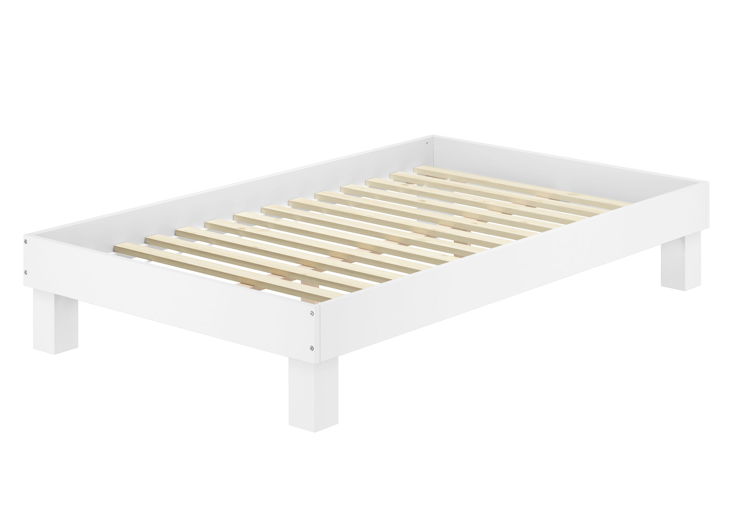 Moebel, Krippe, Bett für Säuglinge, Stabiles Futonbett 120x200 mit Rollrost