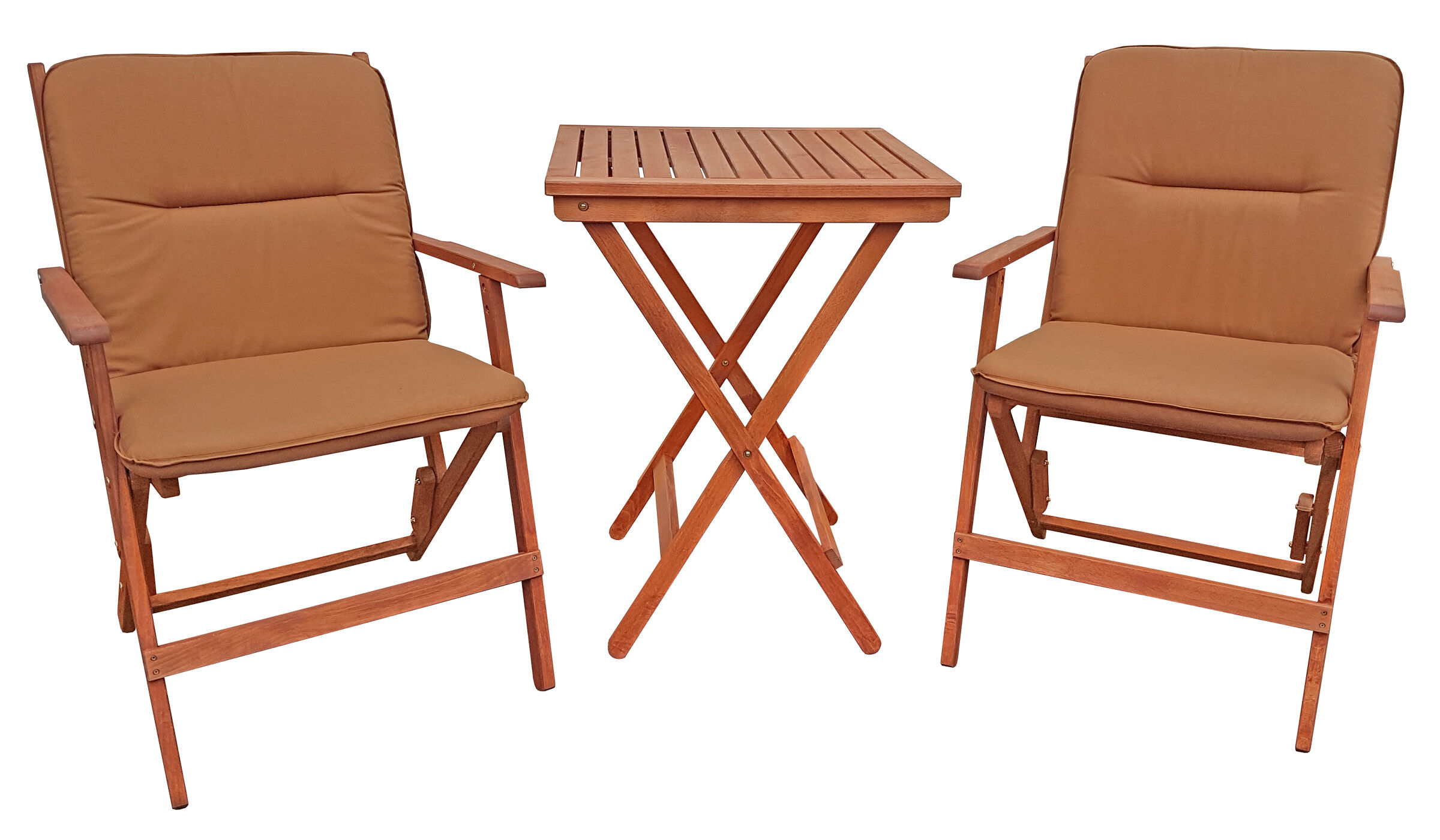 Gartenstuhl, Holzstuhl, Kaffeetisch, Klapptisch, Sessel-set, Gartenstühle