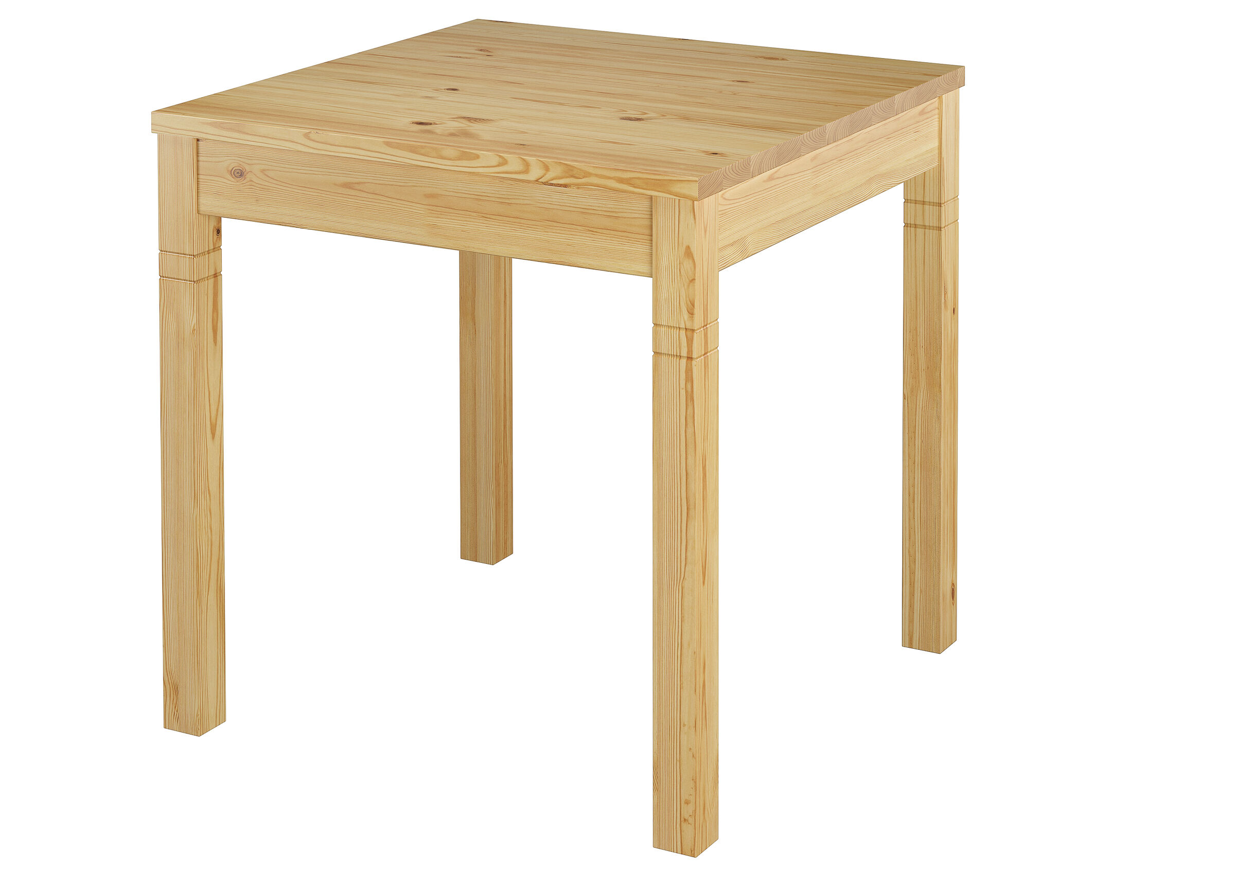Holztisch, Kieferholz, quadratischer Tisch, Holzplatte, Massivholz,