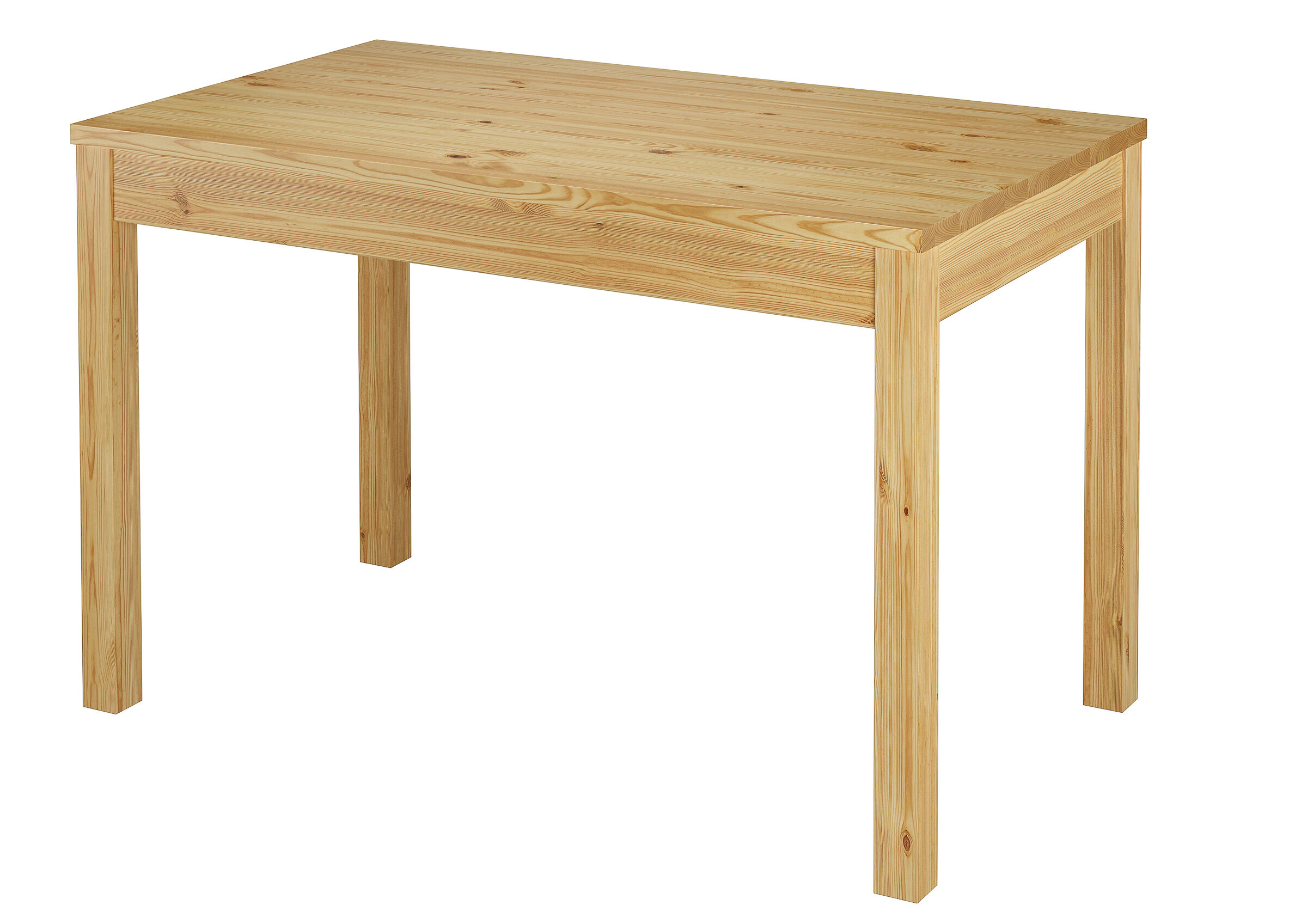 Holz, Tisch, Holzoptik, Vierbeintisch, Naturholz, schmaler Esstisch Kiefer natur