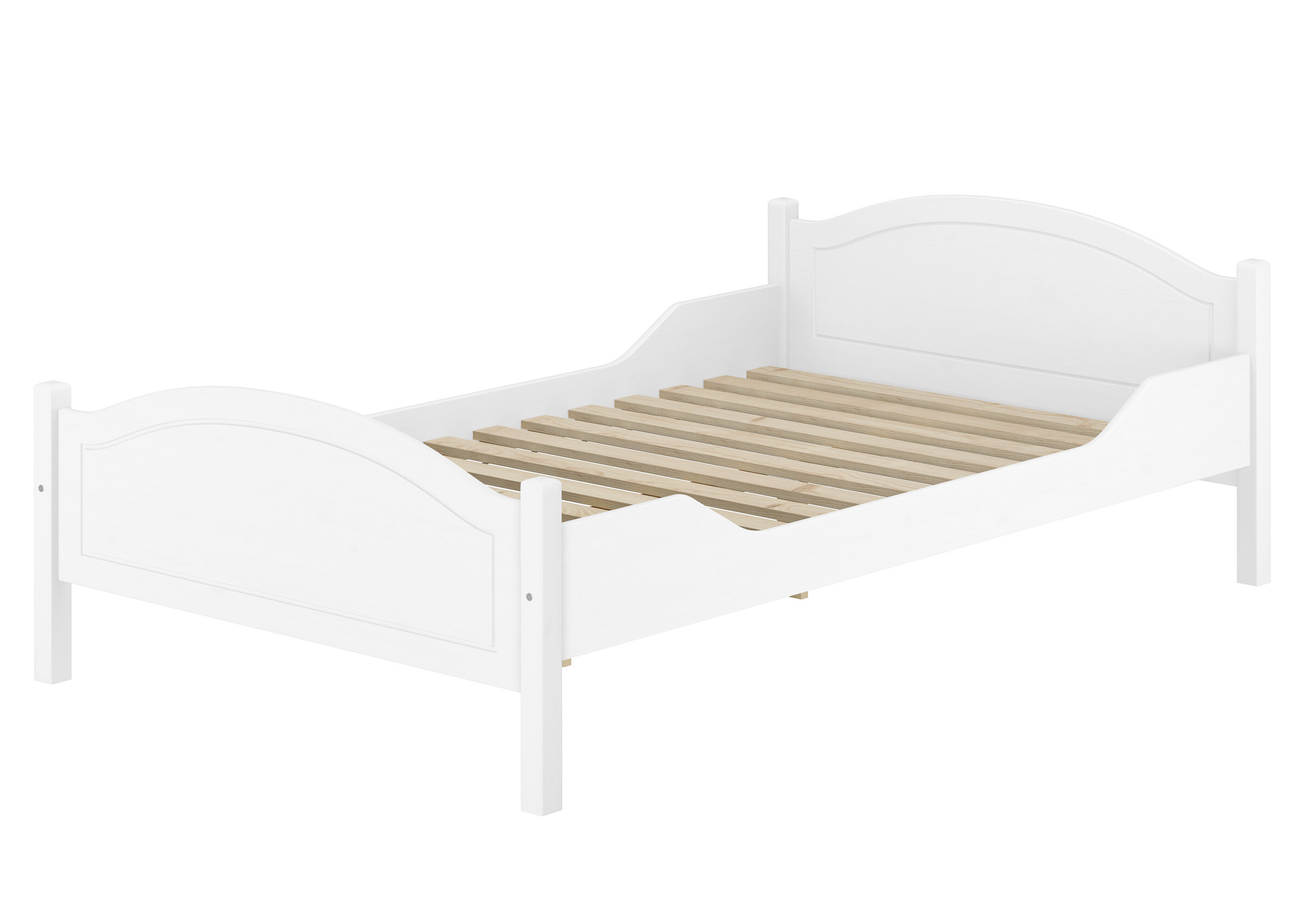 Rollrost weißes Bett