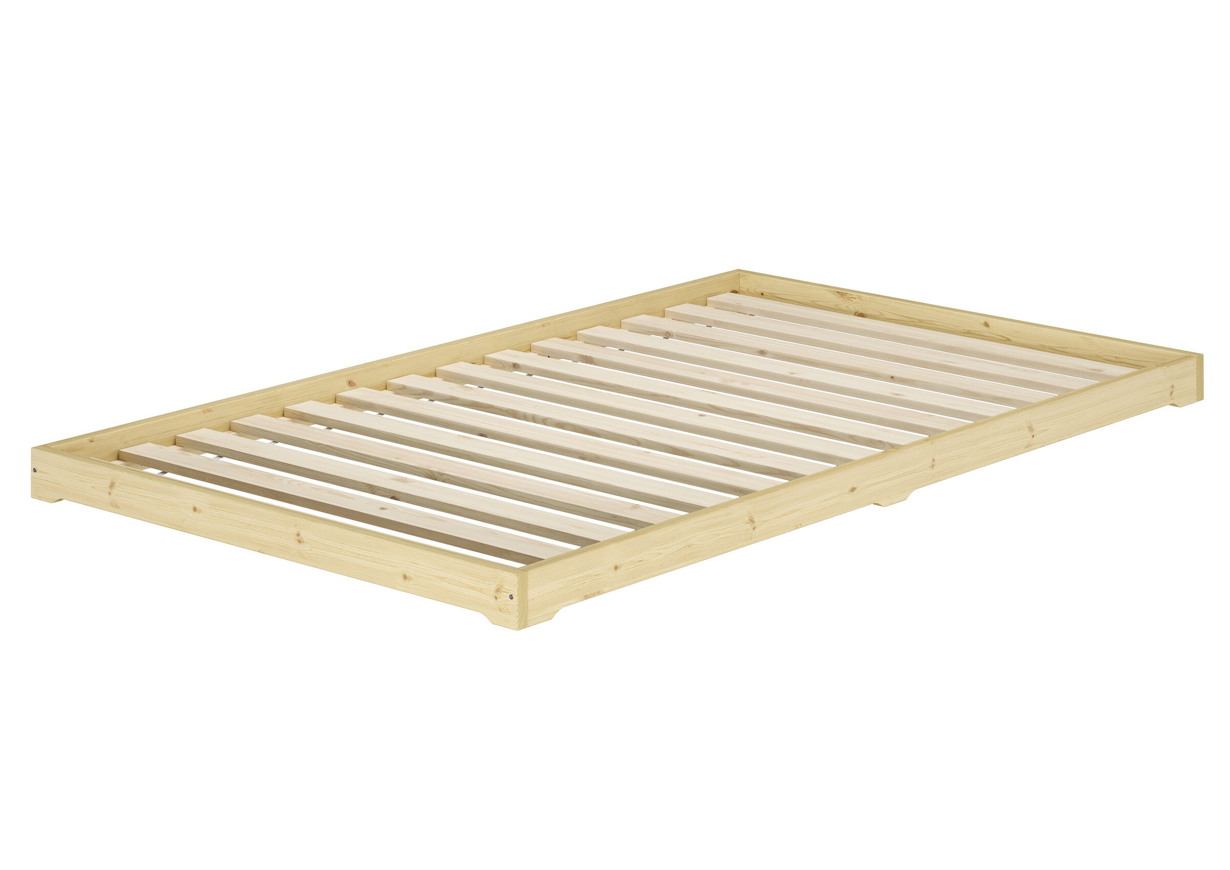 Einzelbett Lit futon en bois très bas, base idéale pour combiner avec futon, surface 120x200 cm V-60.47-12