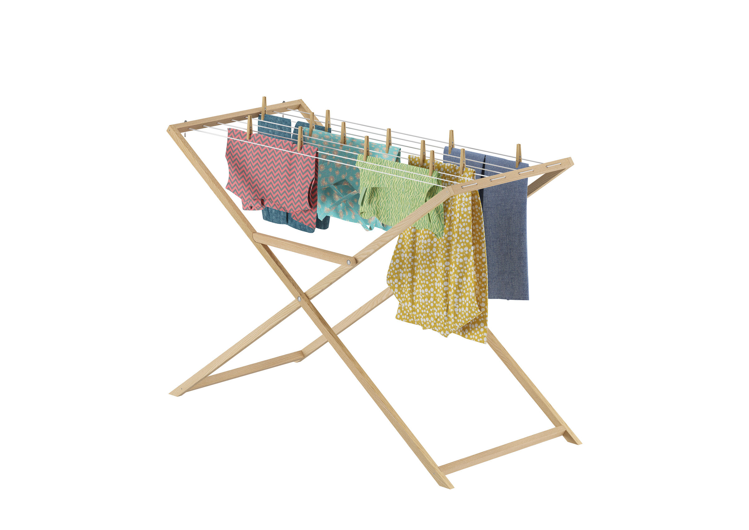 Wäscheständer, Krippe, Mobiliar, Bett für Säuglinge, Wäscheständer Made in Bavaria
