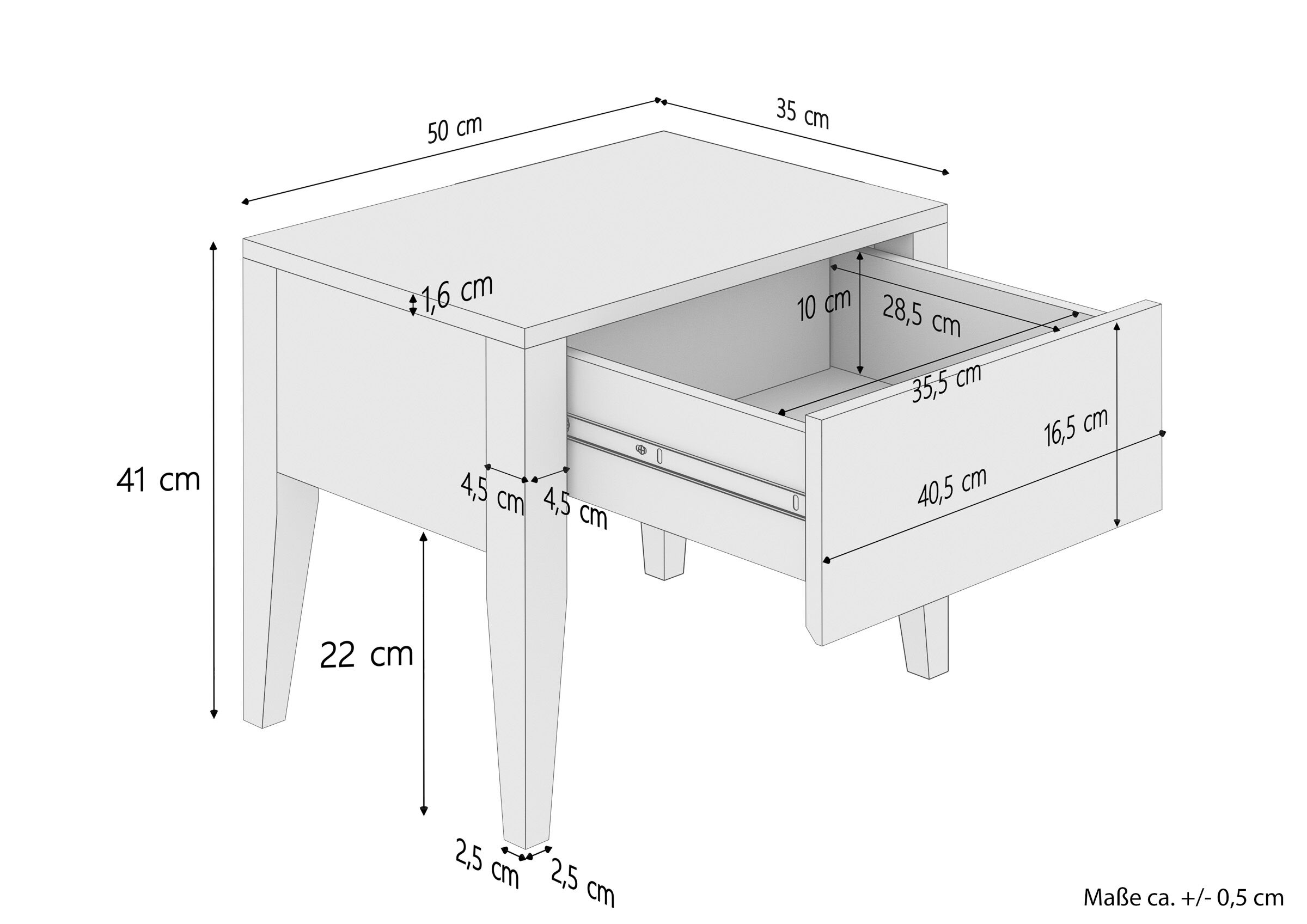 Schreibtisch, Schublade, Maße, Holzmöbel, Schrank, Maßskizze