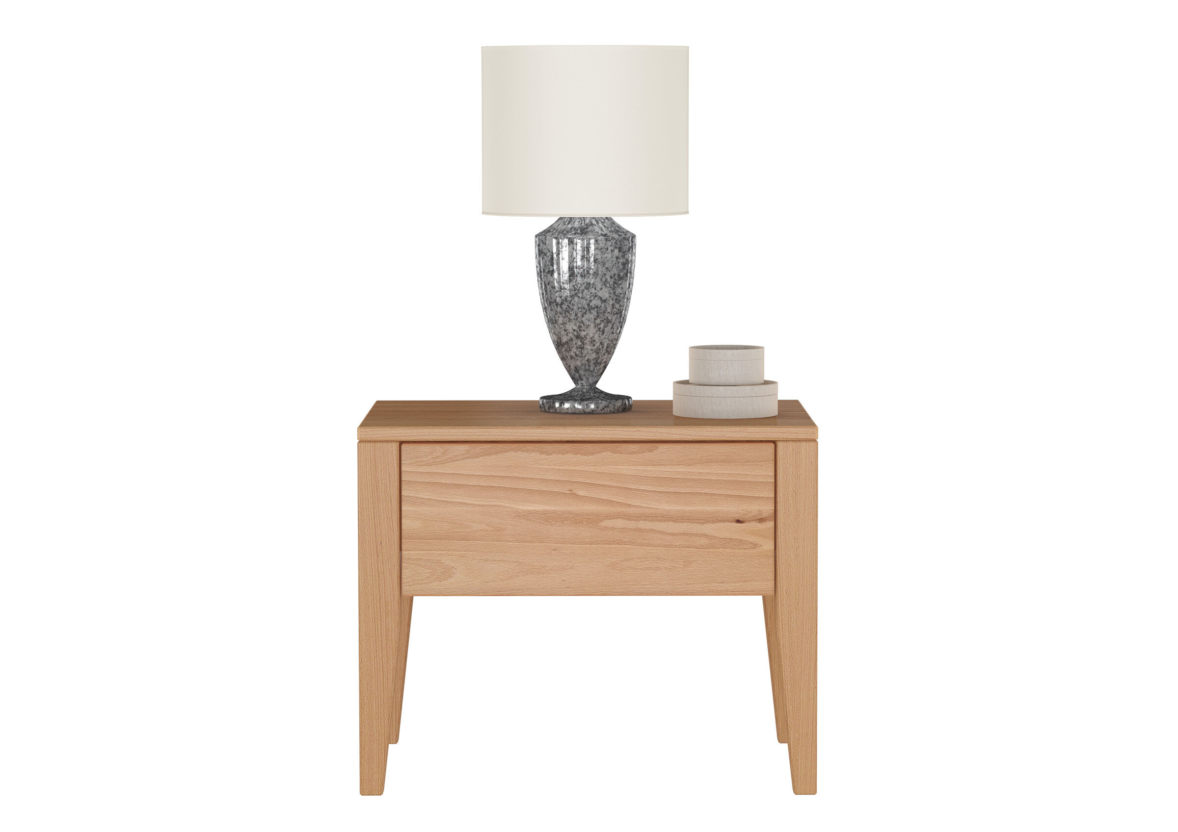 nachtischränke, beistisch, lampe, tischlampe, nachtischkommode, Nachttisch aus Buche massiv