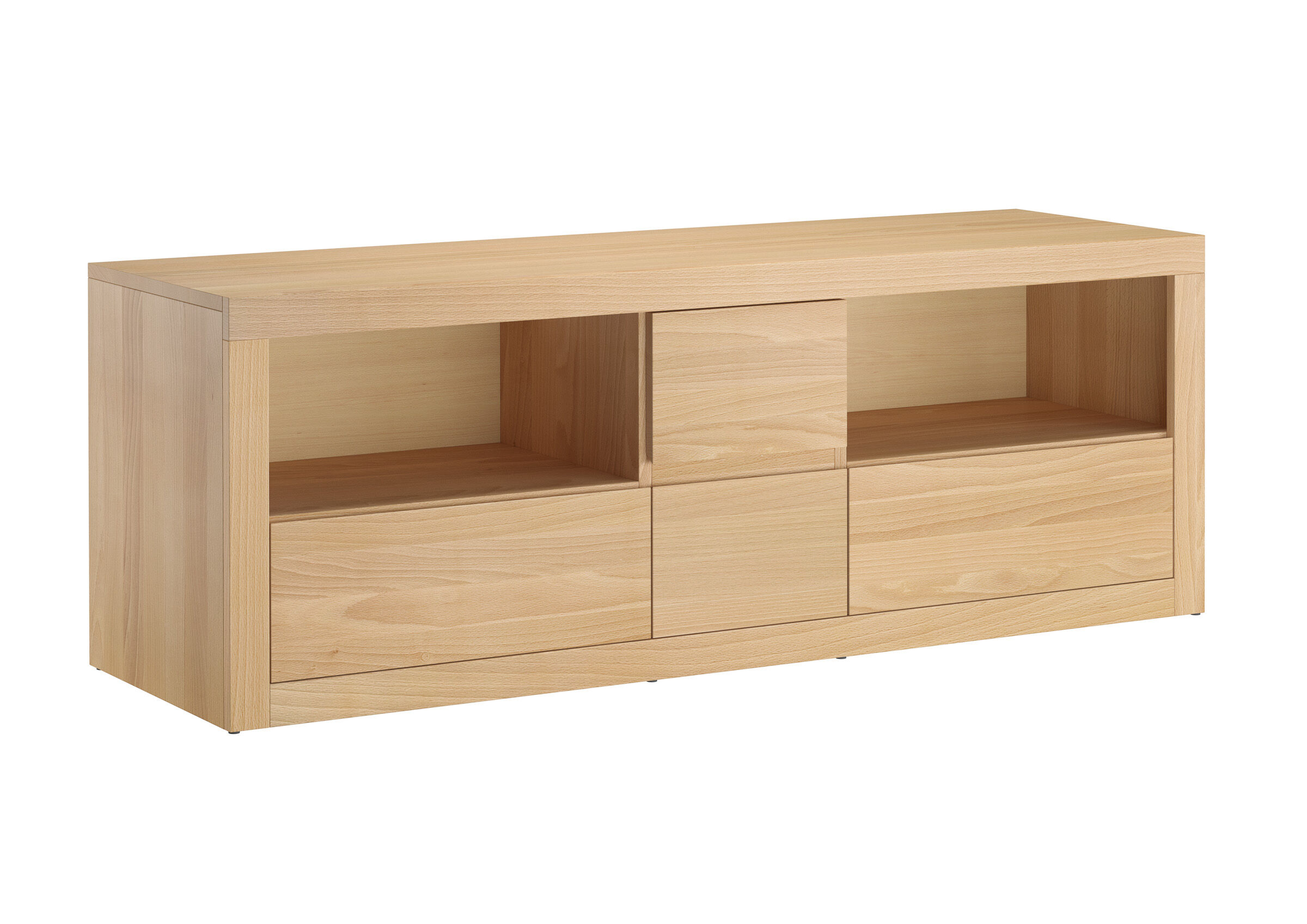 Zeitloses Wohnzimmer Lowboard aus Buche Moebel, Anrichte, Kabinett, Edles Lowboard aus Buche