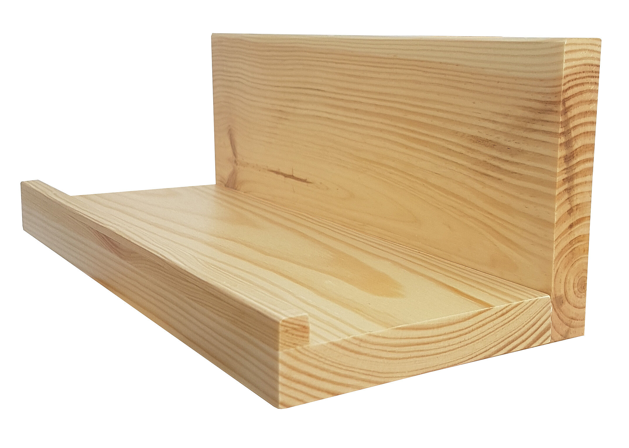 Holzbrett, Holzregal, Sichtseite, Kiefernholz, unbehandelt, Massivholz Regal Kiefer natur