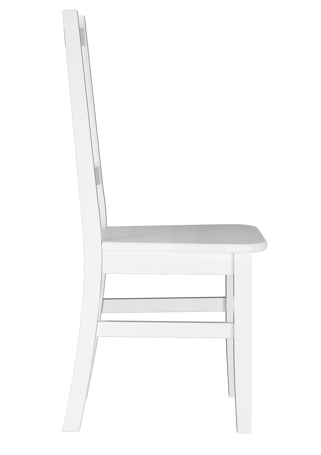 stuhl, weißer stuhl, holzstuhl, gerade rückenlehne, polsterstuhl, Kieferstuhl weiß