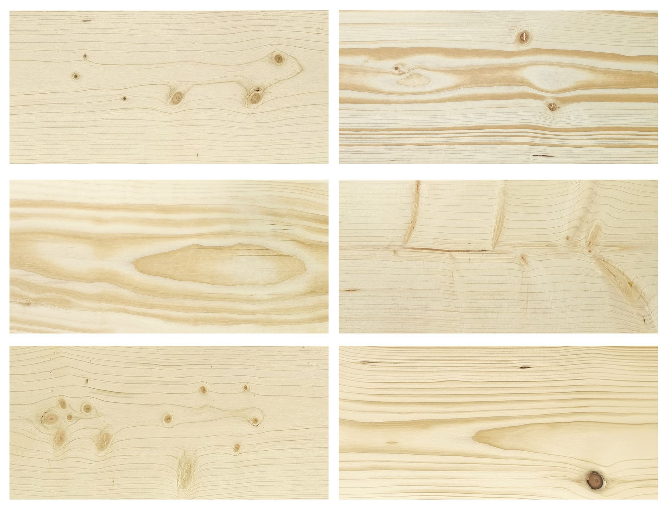 Holzbrett, Nadelholz, Holzplatte, Holzmaserung, unbehandelt, Detailbilder der Fichtenholzmaserung