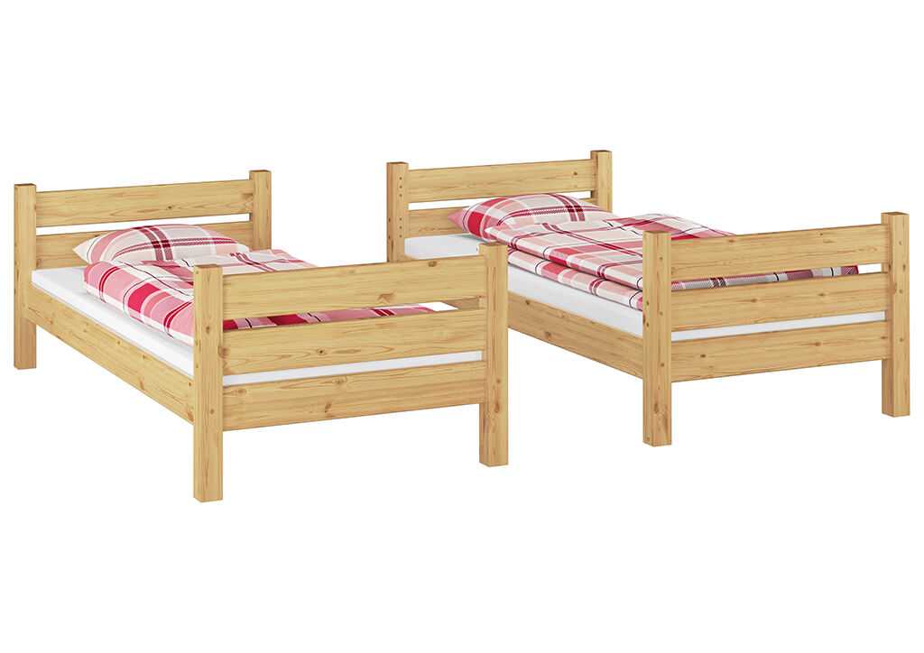 Holzbetten, Holzbettrahmen, Doppelbett, Einzelbett, Stockbetten, Etagenbett teilbar in 2 Einzelbetten