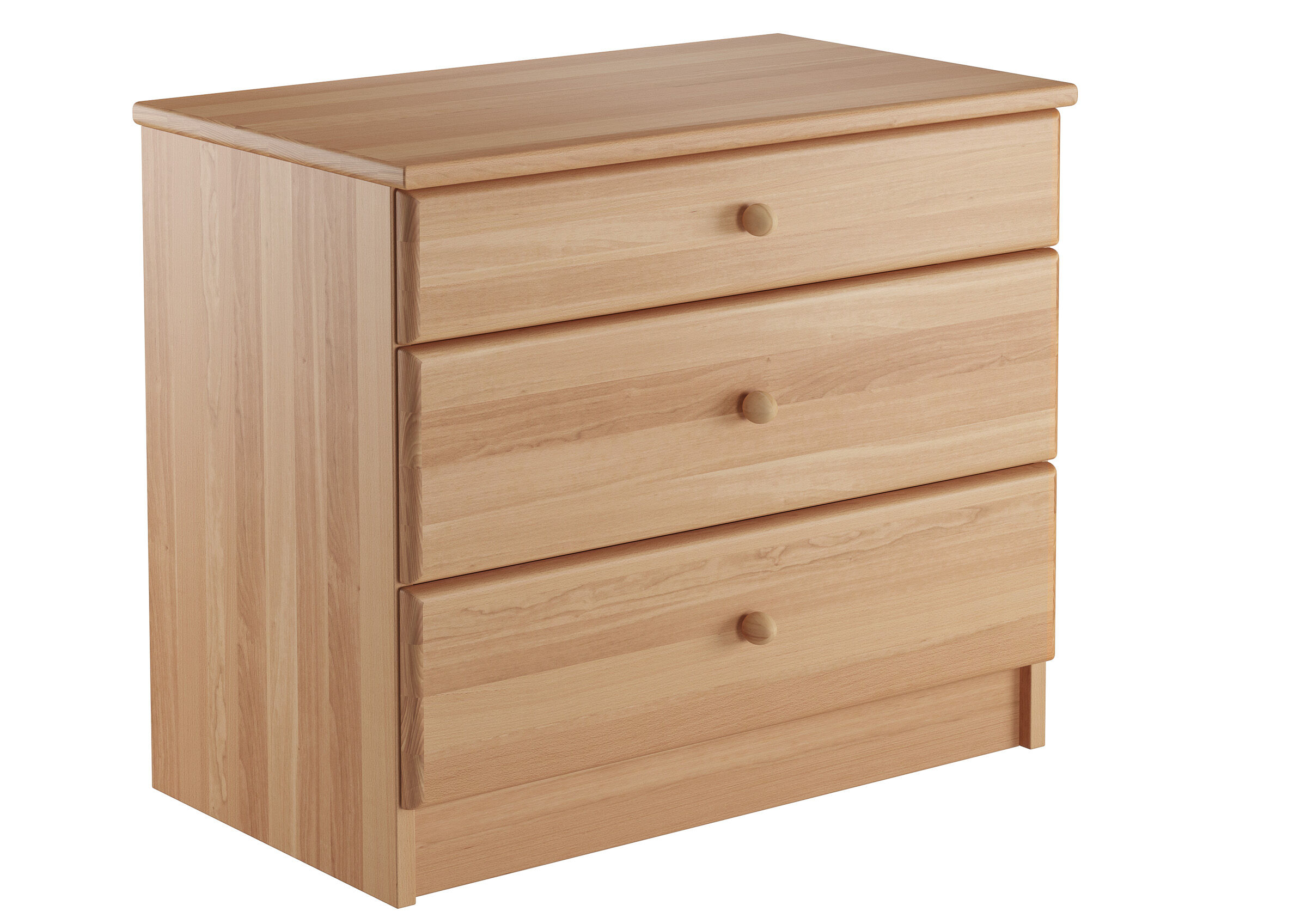 holzkommode, massivholz, schubladenkommode, naturholz, küchen- oder schlafzimmerkommode, Nachttisch Buche Massivholz