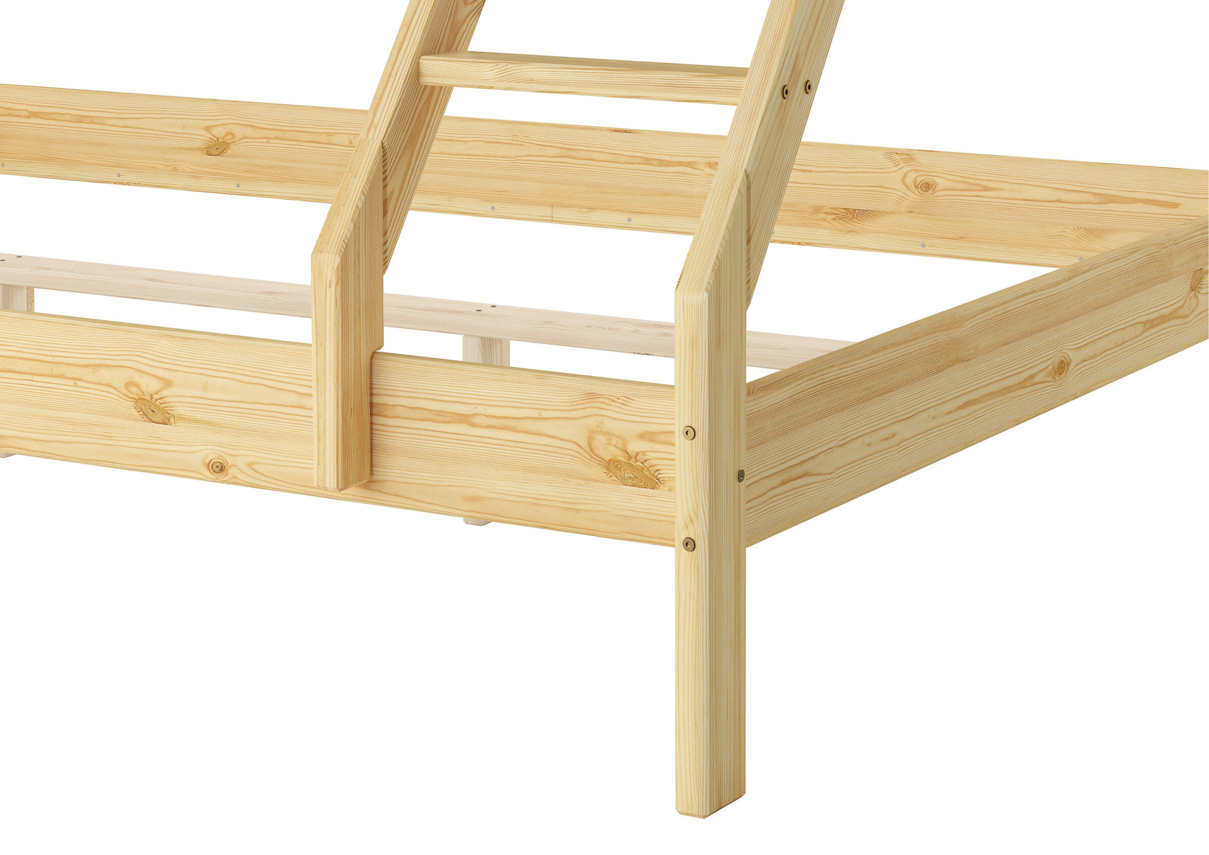 Holzstuhl, Holzrahmen, Kiefernholz, Holzgestell, Bettrahmen, Hochbett-mit-Schlafplatz-für-3