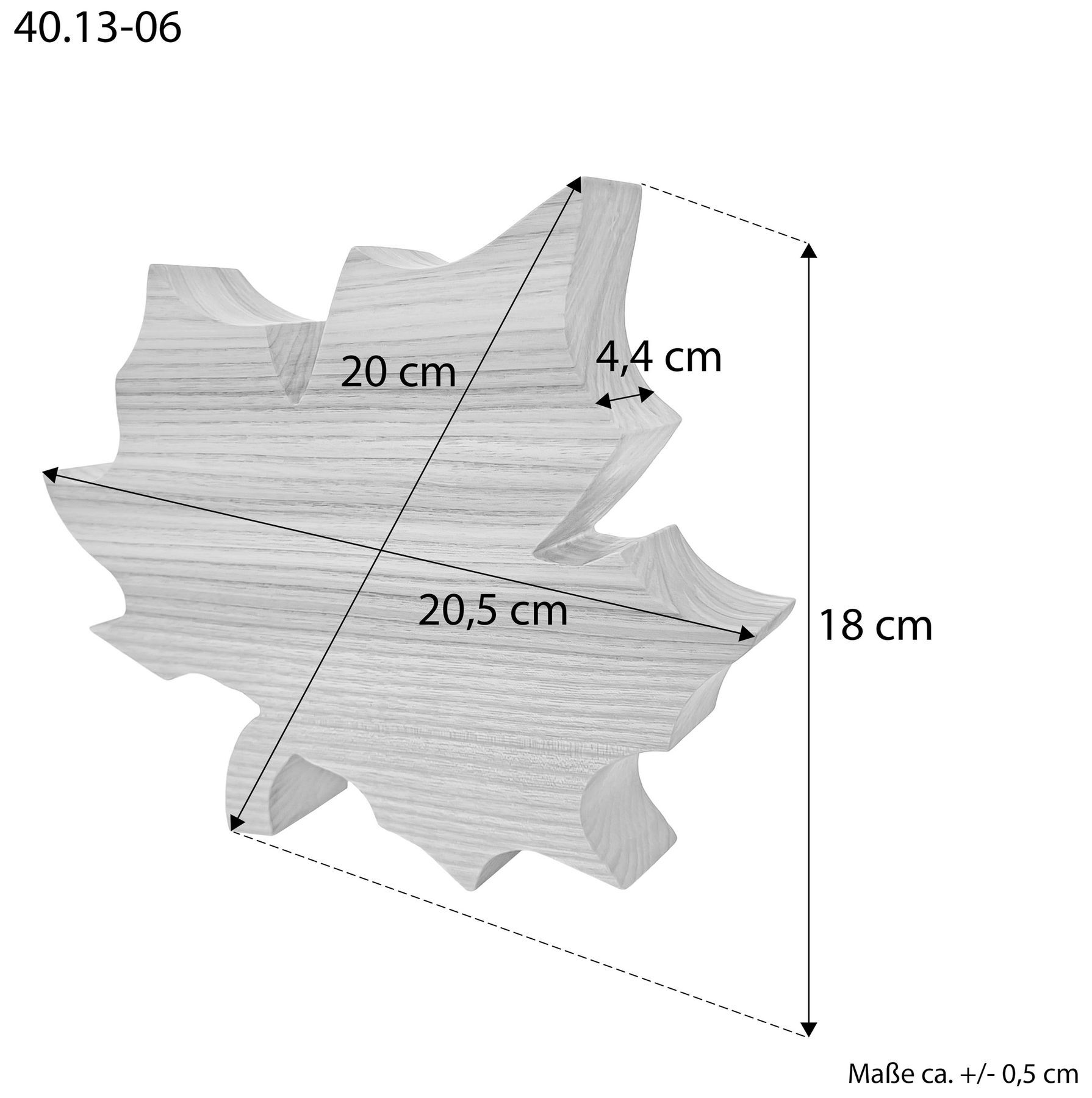 holz, holzstern, deko, kaminholzhalter, holzfigur, Maße des Ahornblattes aus Esche