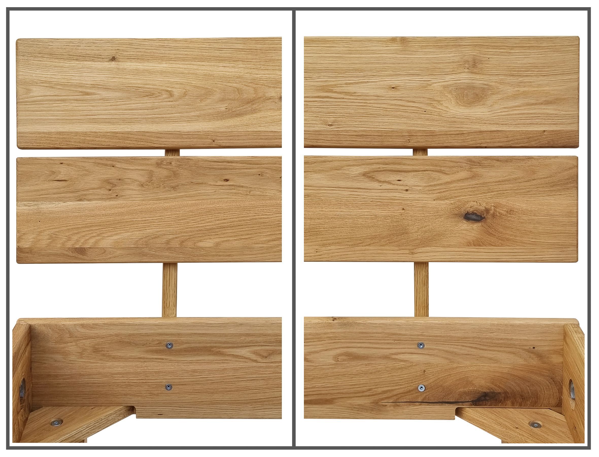 Sperrholz, Holz, Schublade, Mobiliar, Kabinett, Kopfteil aus Eiche im Detail