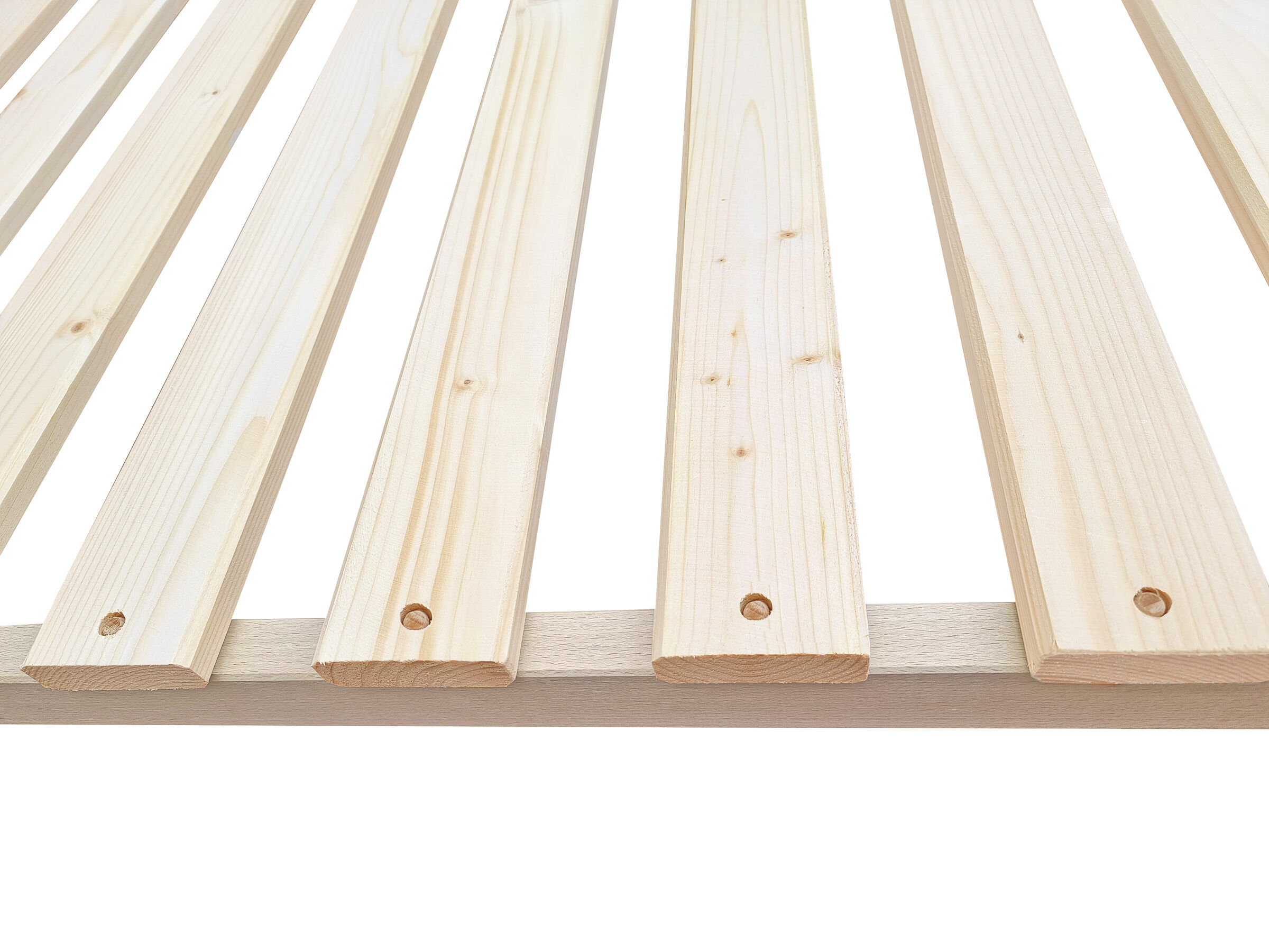 Holzplatten, Bretter, Holzlatten, Holzoberfläche, Holzbrett, Metallfreie Verbindung Lattenrost