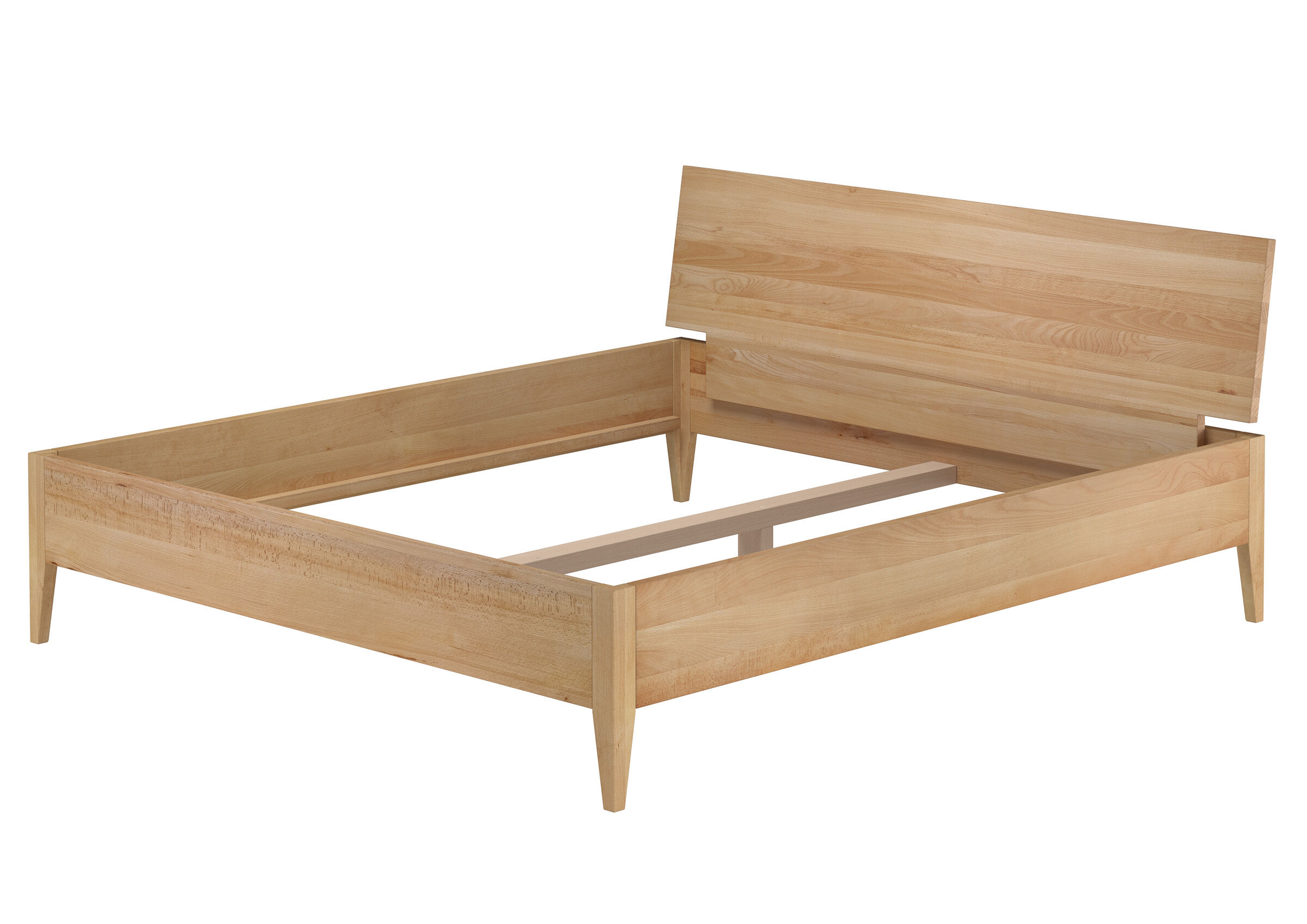 holzbett, bettrahmen, einzelbett, holzbett, tvilk?, Buchenholz-Doppelbett 180x200