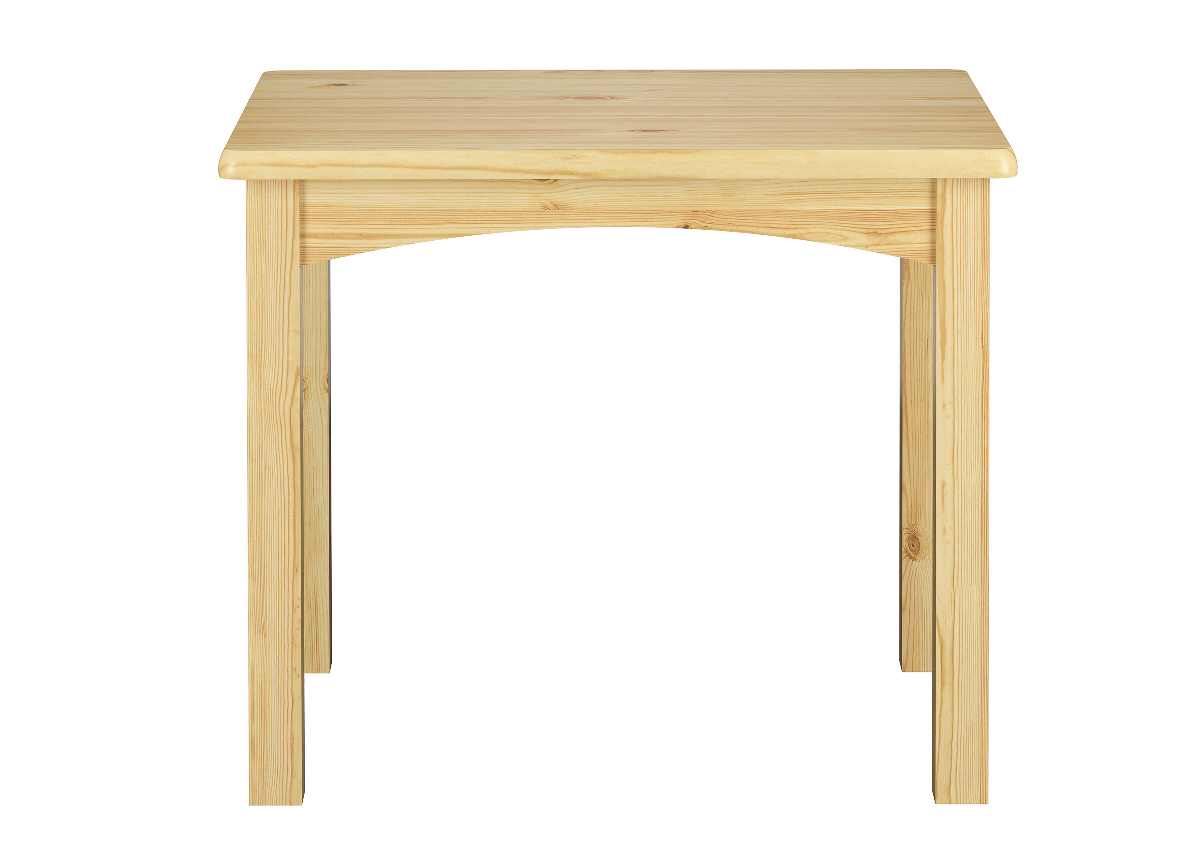 Holztisch, Beistelltisch, Kiefernholz, Naturholz, gerundete Kante, Holz-Kindertisch