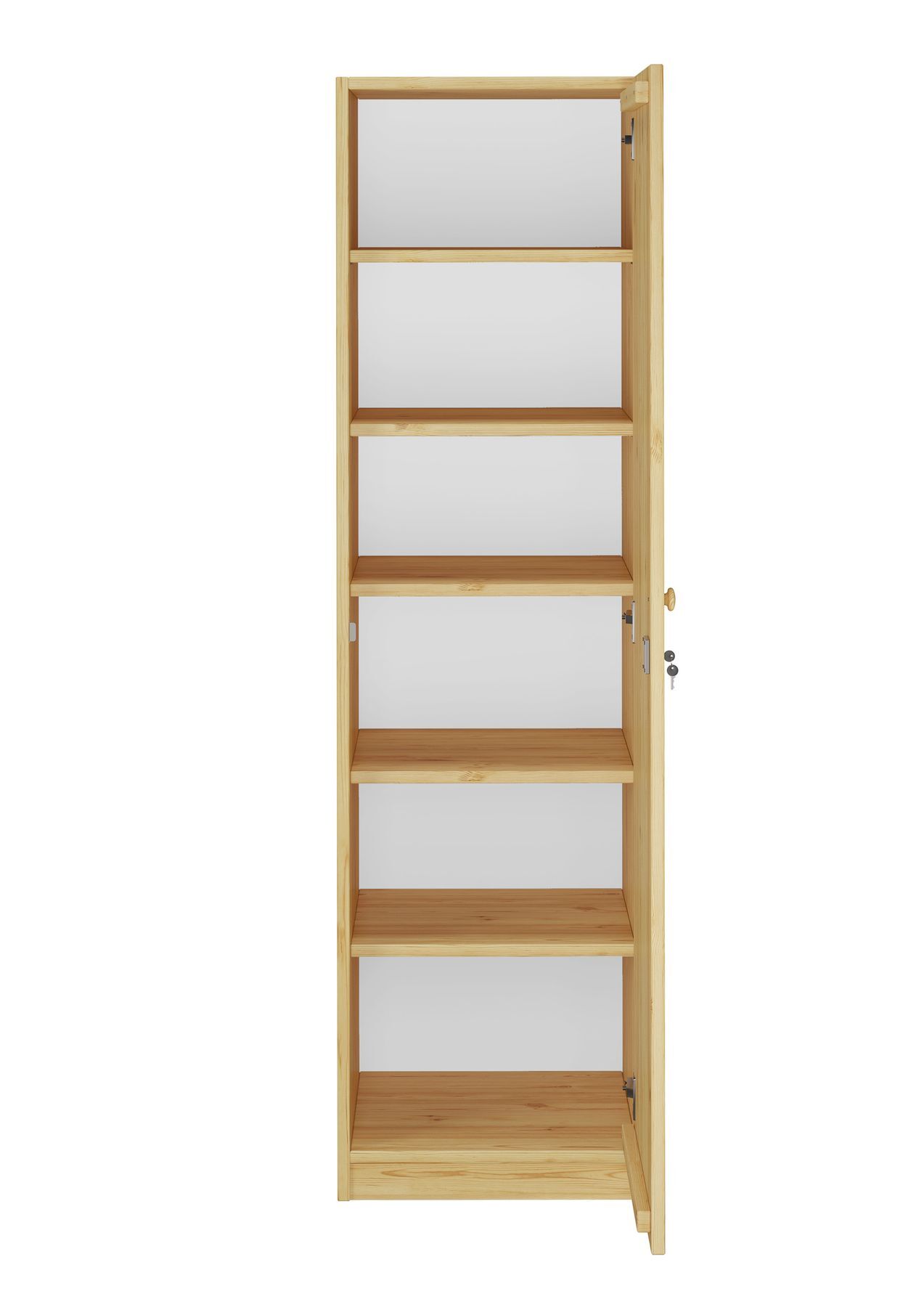 Apothekenschrank, Vorratsregal, Holzregal, Regal mit Türen, Mehrzweckregal, Holzschrank aus Kiefer massiv