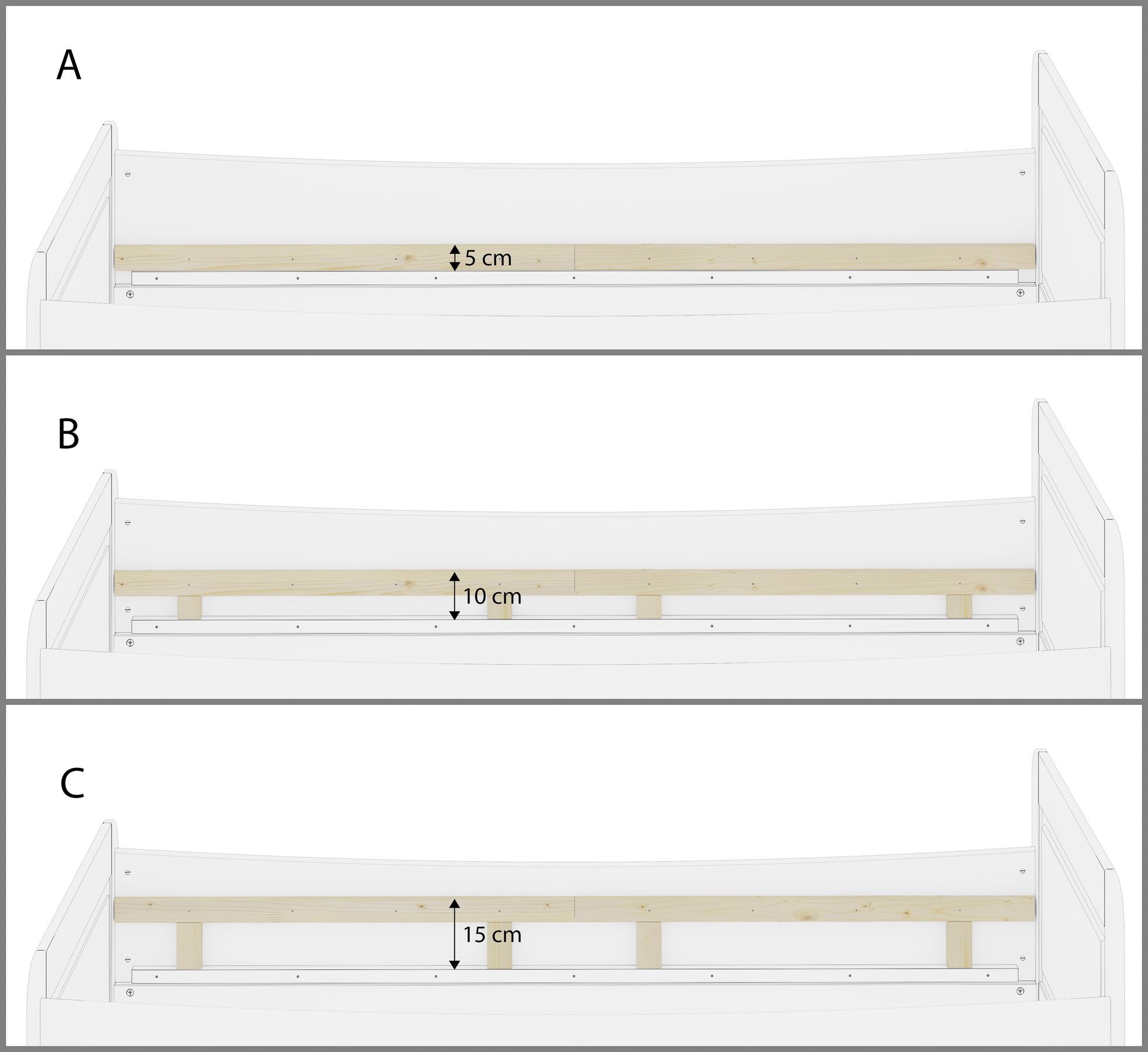 Schublade, Mobiliar, Regal, Detailbild der Liegeflächenauflage