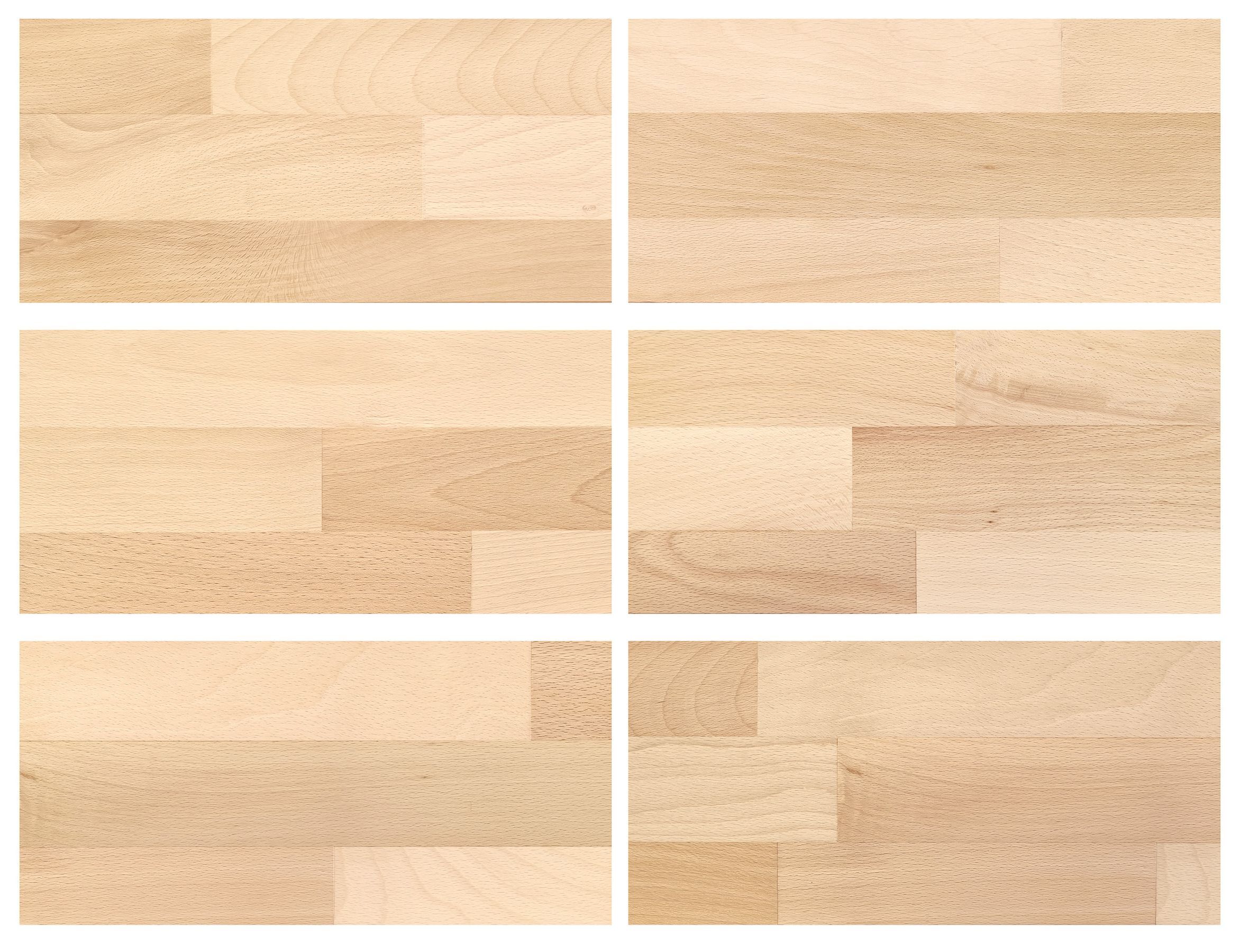 Holzboden,  Massivholz, Eiche, Parkett, Holzpaneel, Proben von den Buchenholzmaserungen